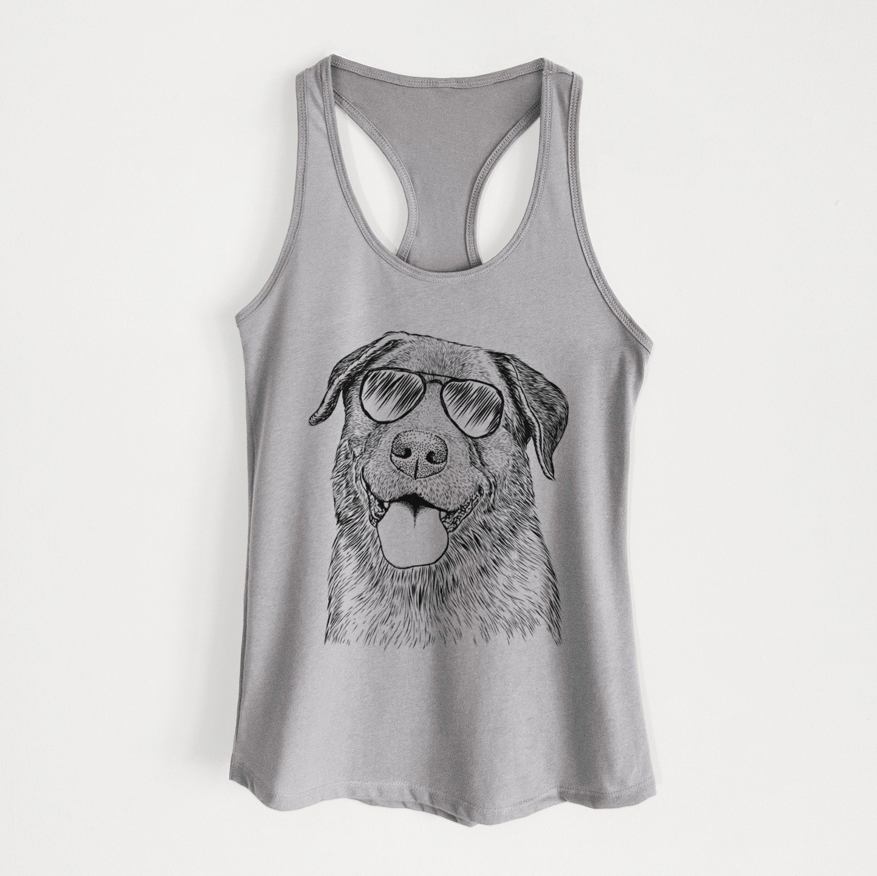 Gonzo the Chocolate Lab - Women's Racerback Tanktop