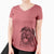 Aviator Gonzo the Chocolate Lab - Women's V-neck Shirt