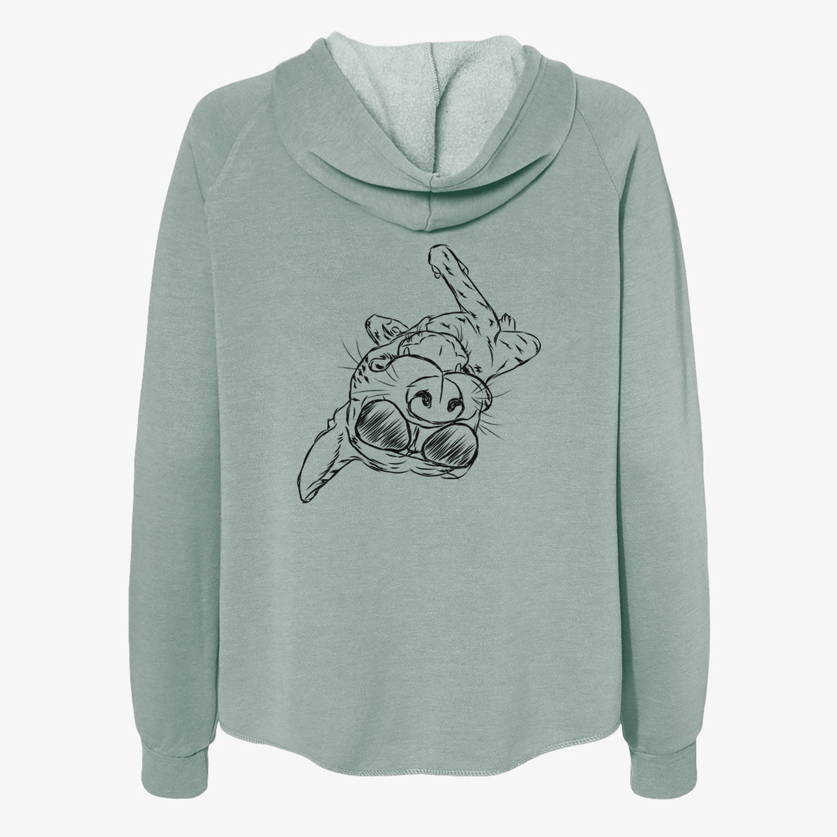 Goose the Mixed Breed - Women's Cali Wave Zip-Up Sweatshirt