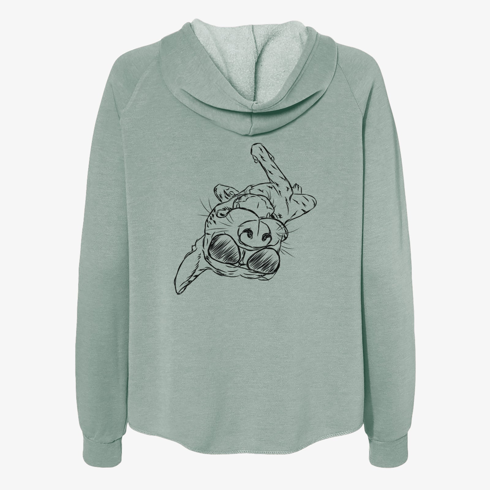 Goose the Mixed Breed - Women's Cali Wave Zip-Up Sweatshirt