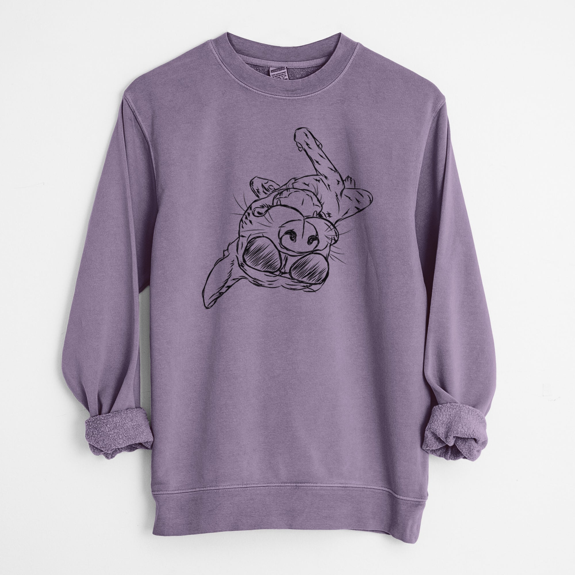 Aviator Goose the Mixed Breed - Unisex Pigment Dyed Crew Sweatshirt