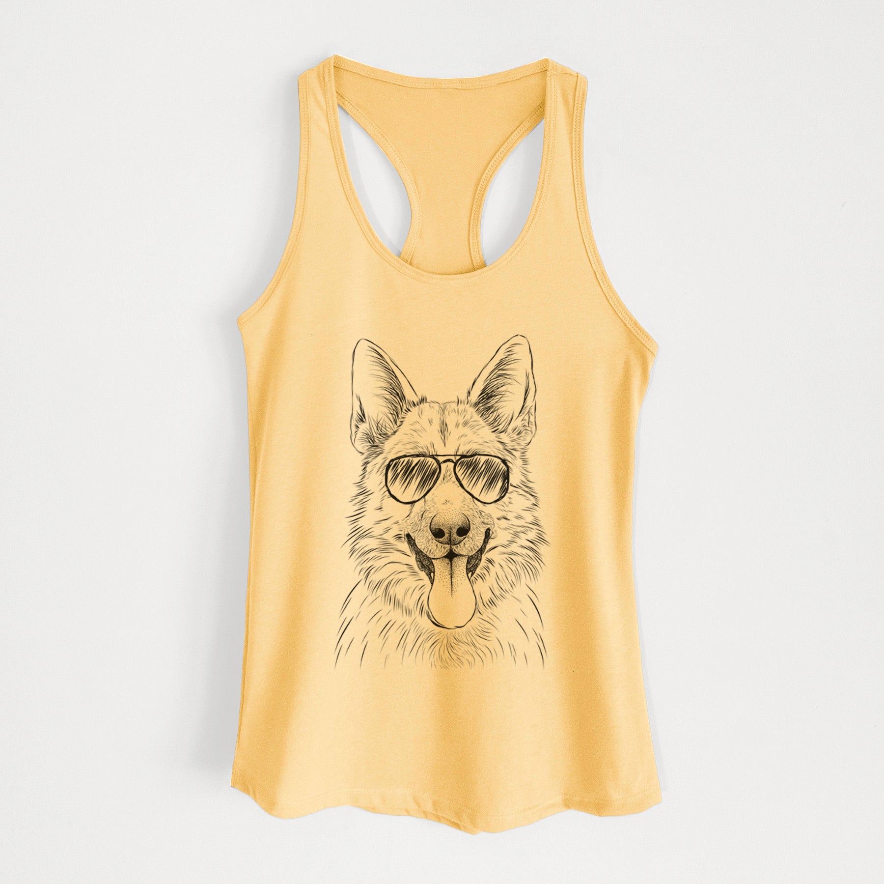 Grace the German Shepherd - Women's Racerback Tanktop