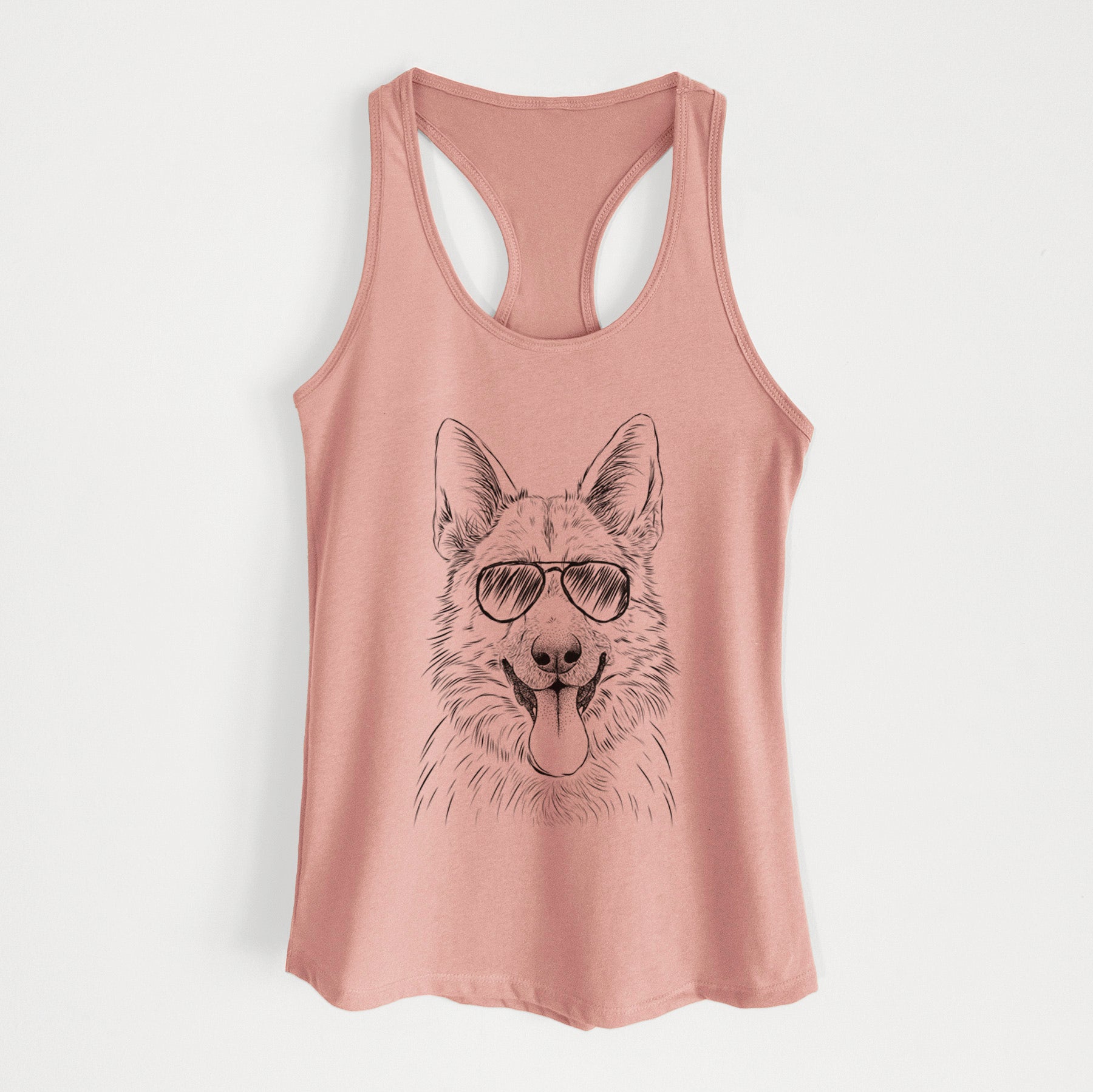 Grace the German Shepherd - Women's Racerback Tanktop