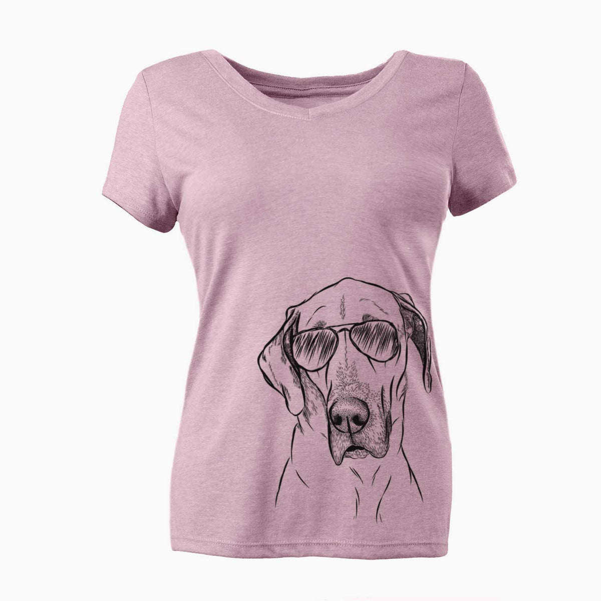 Aviator Gracie the Great Dane - Women's V-neck Shirt