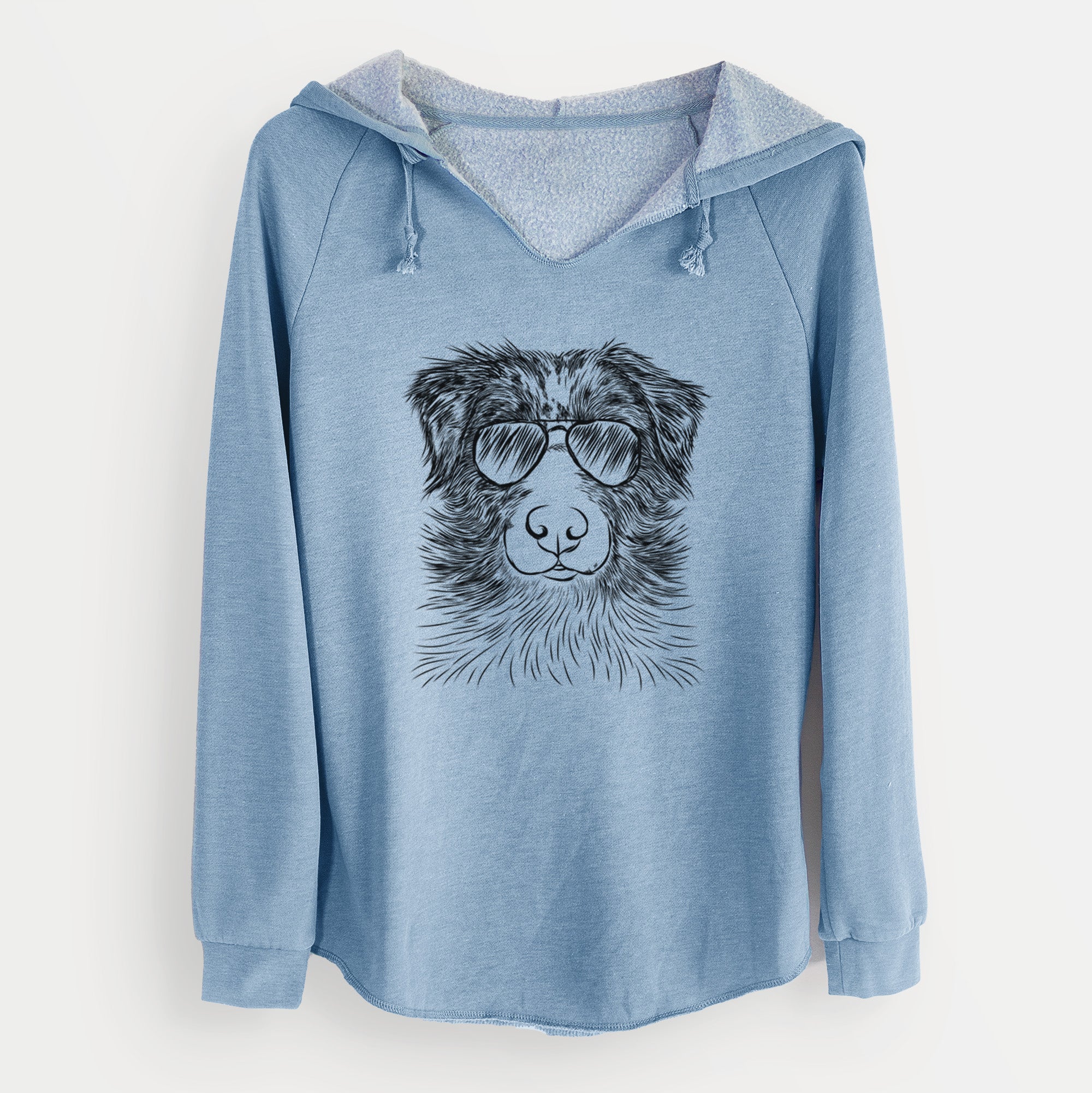 Aviator Gram the Australian Shepherd - Cali Wave Hooded Sweatshirt