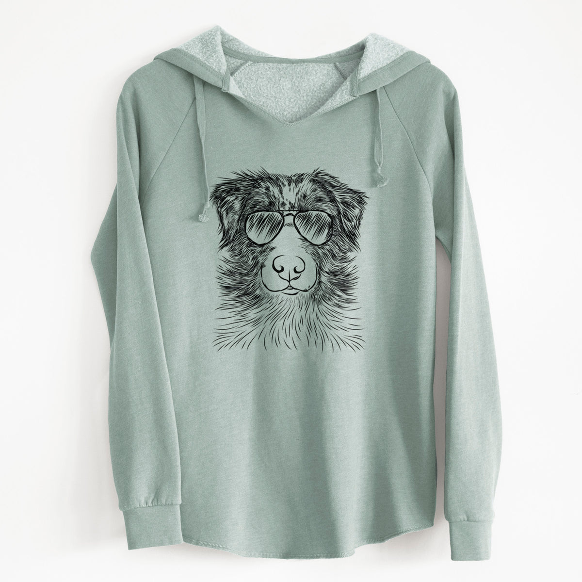 Aviator Gram the Australian Shepherd - Cali Wave Hooded Sweatshirt