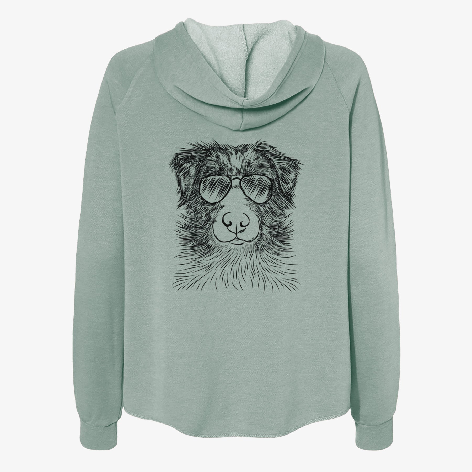 Gram the Australian Shepherd - Women's Cali Wave Zip-Up Sweatshirt