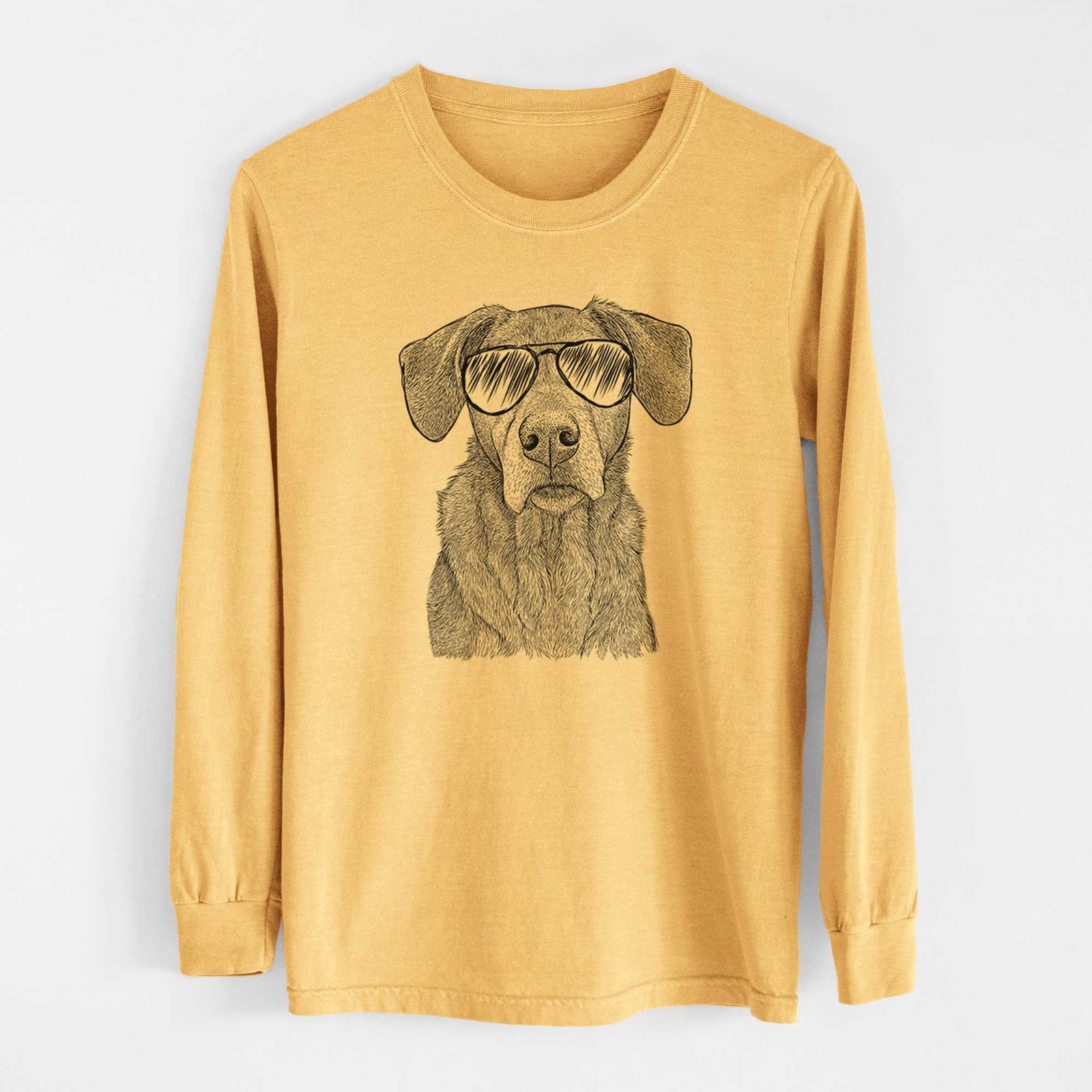 Aviators Gravy the Plott Hound Beagle Mix - Heavyweight 100% Cotton Long Sleeve