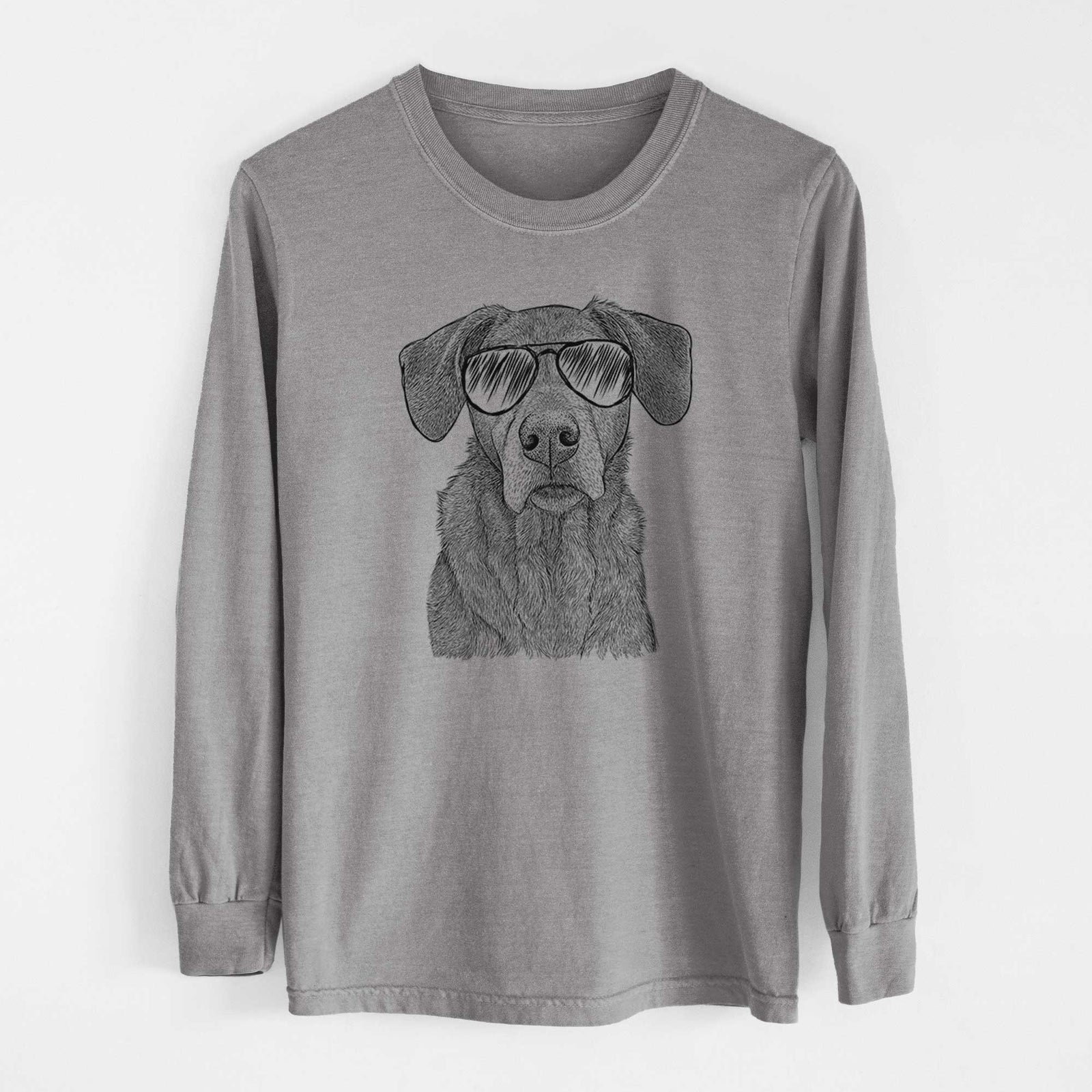 Aviators Gravy the Plott Hound Beagle Mix - Heavyweight 100% Cotton Long Sleeve
