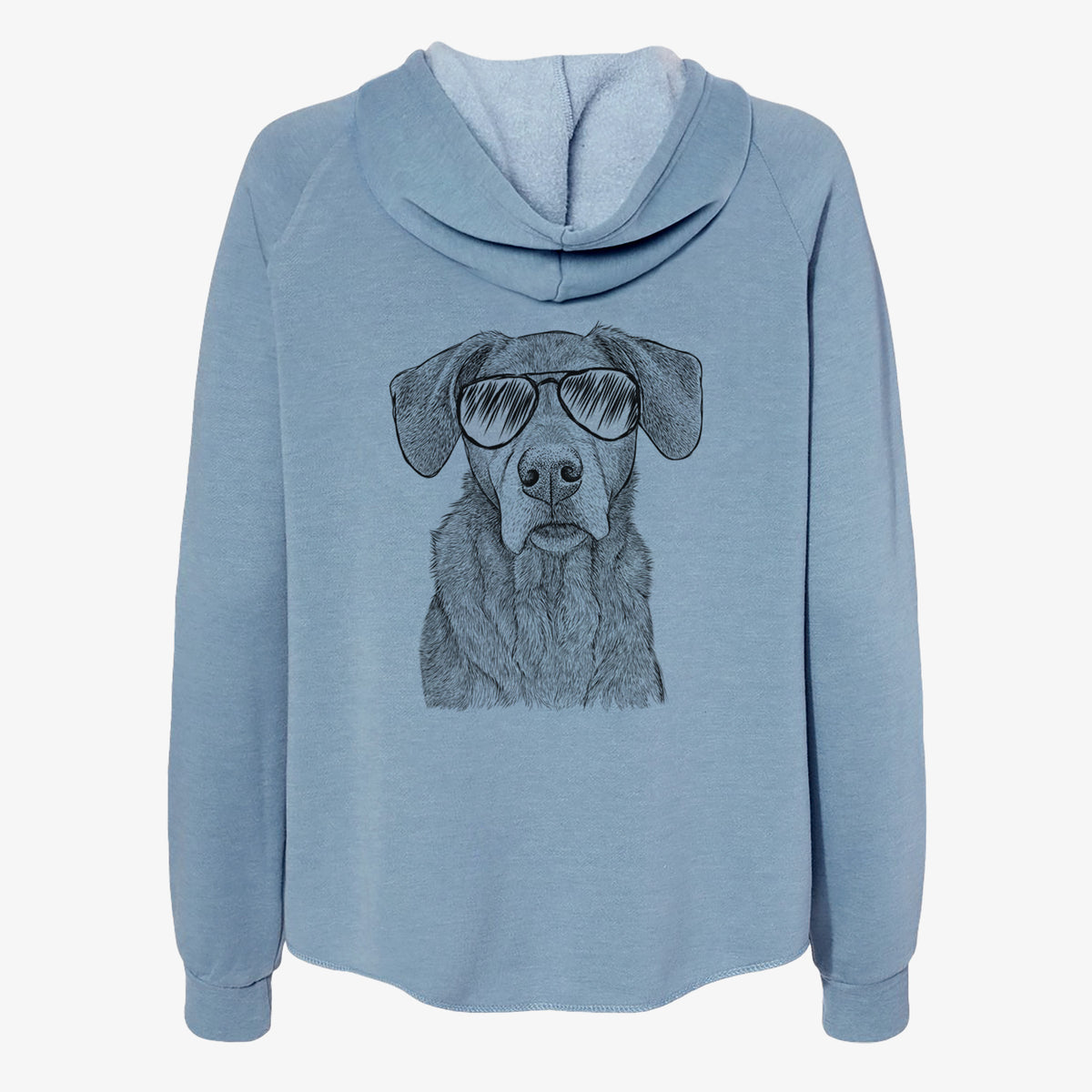 Gravy the Plott Hound Beagle Mix - Women's Cali Wave Zip-Up Sweatshirt