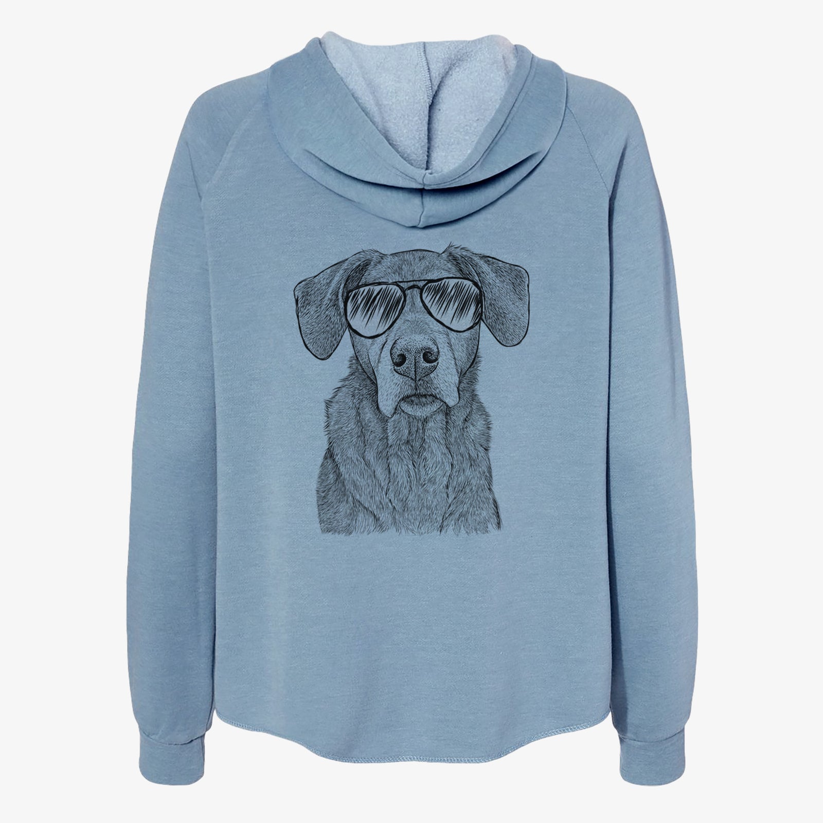 Gravy the Plott Hound Beagle Mix - Women's Cali Wave Zip-Up Sweatshirt