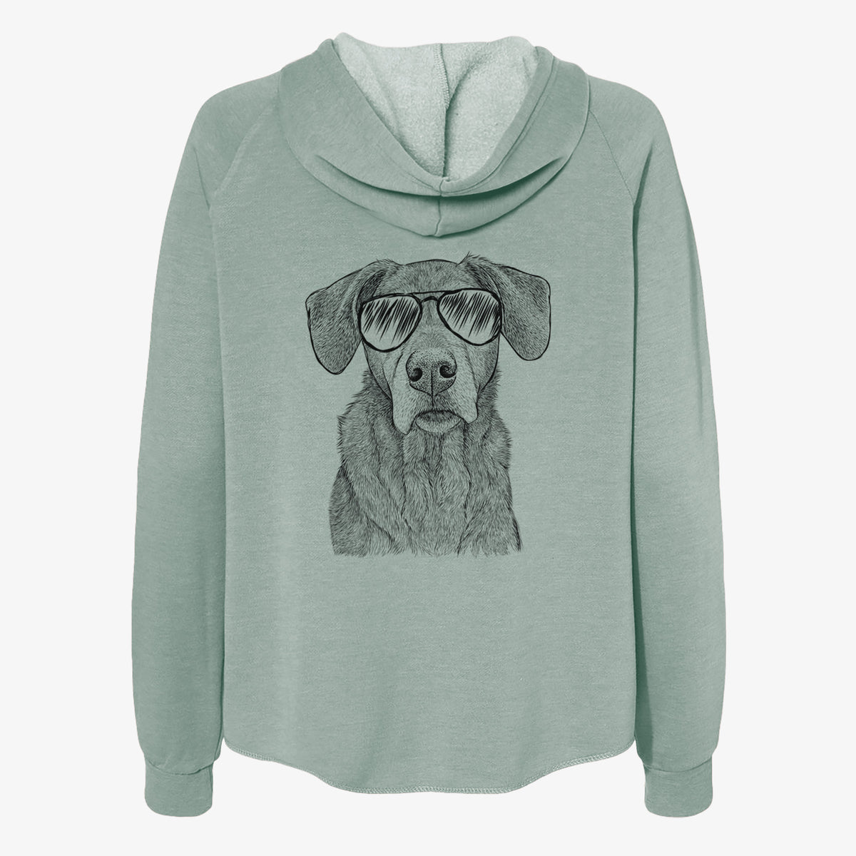 Gravy the Plott Hound Beagle Mix - Women's Cali Wave Zip-Up Sweatshirt