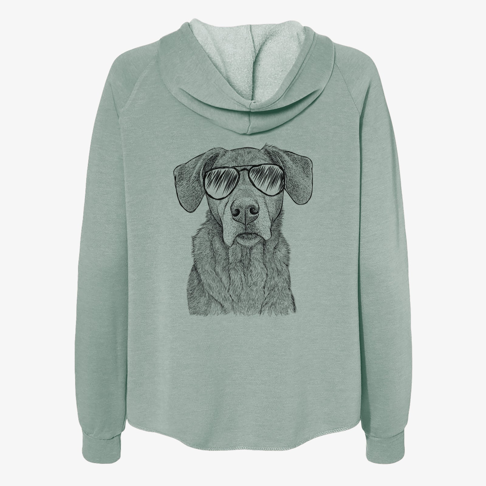 Gravy the Plott Hound Beagle Mix - Women's Cali Wave Zip-Up Sweatshirt