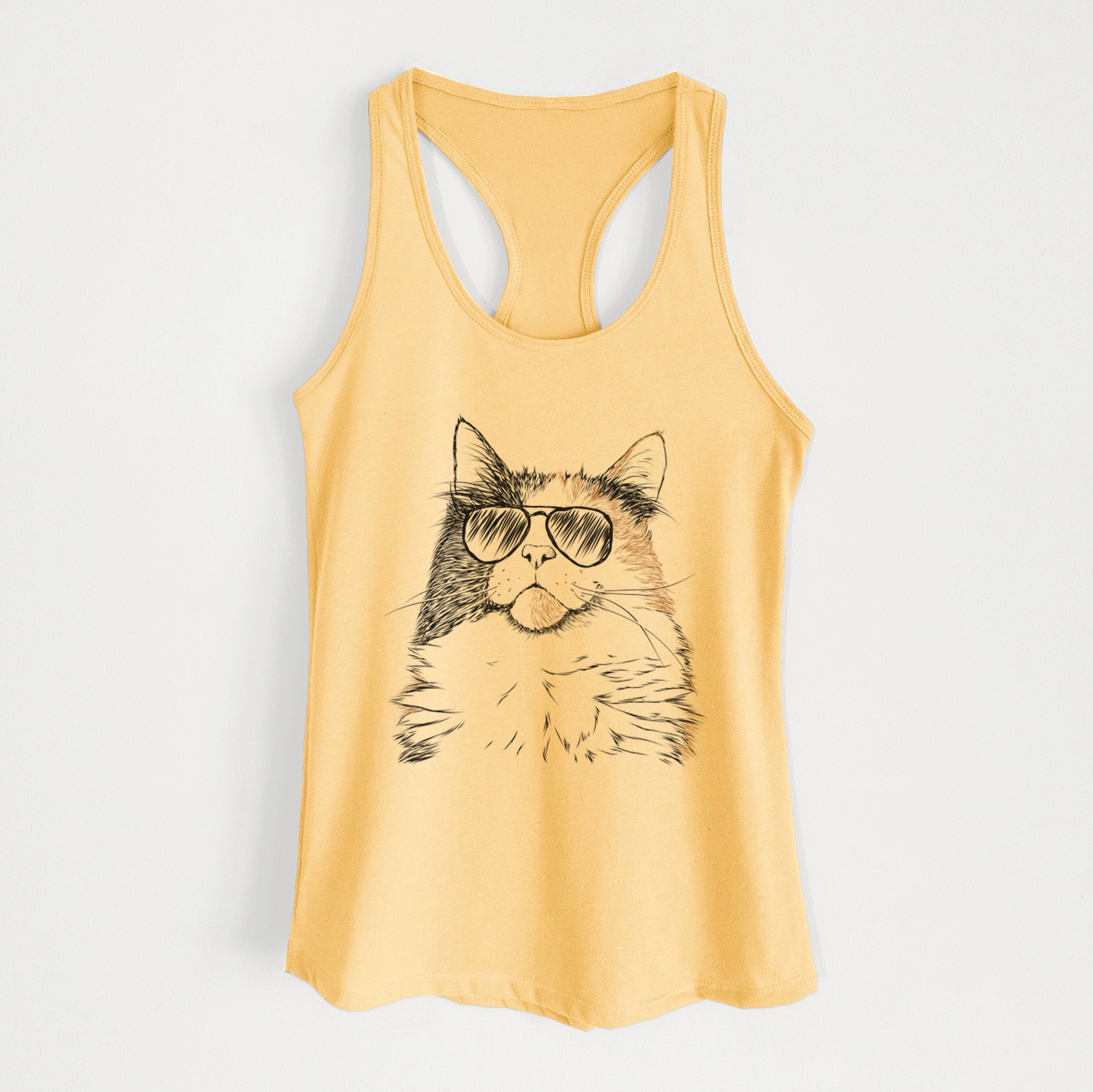 Greta the Calico Cat - Women's Racerback Tanktop