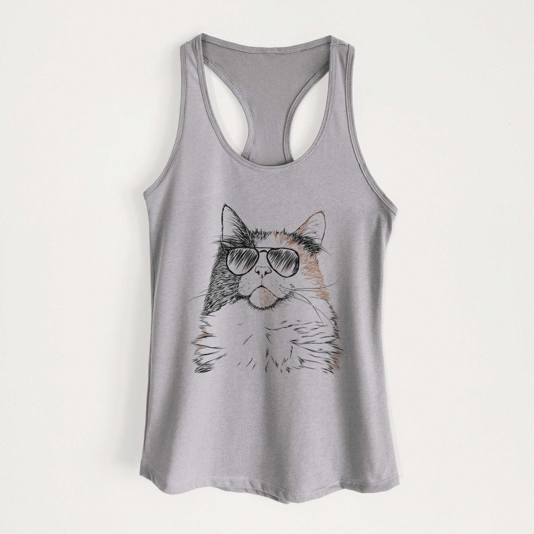 Greta the Calico Cat - Women's Racerback Tanktop