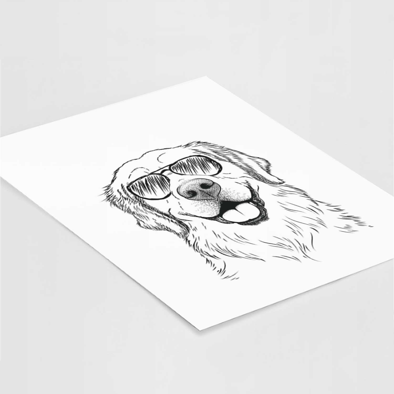 Griffin the Golden Retriever Art Print