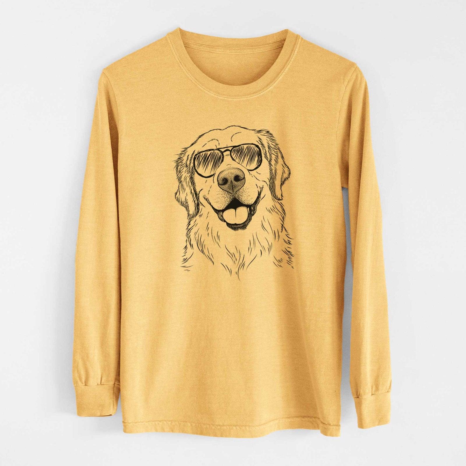 Aviators Griffin the Golden Retriever - Heavyweight 100% Cotton Long Sleeve