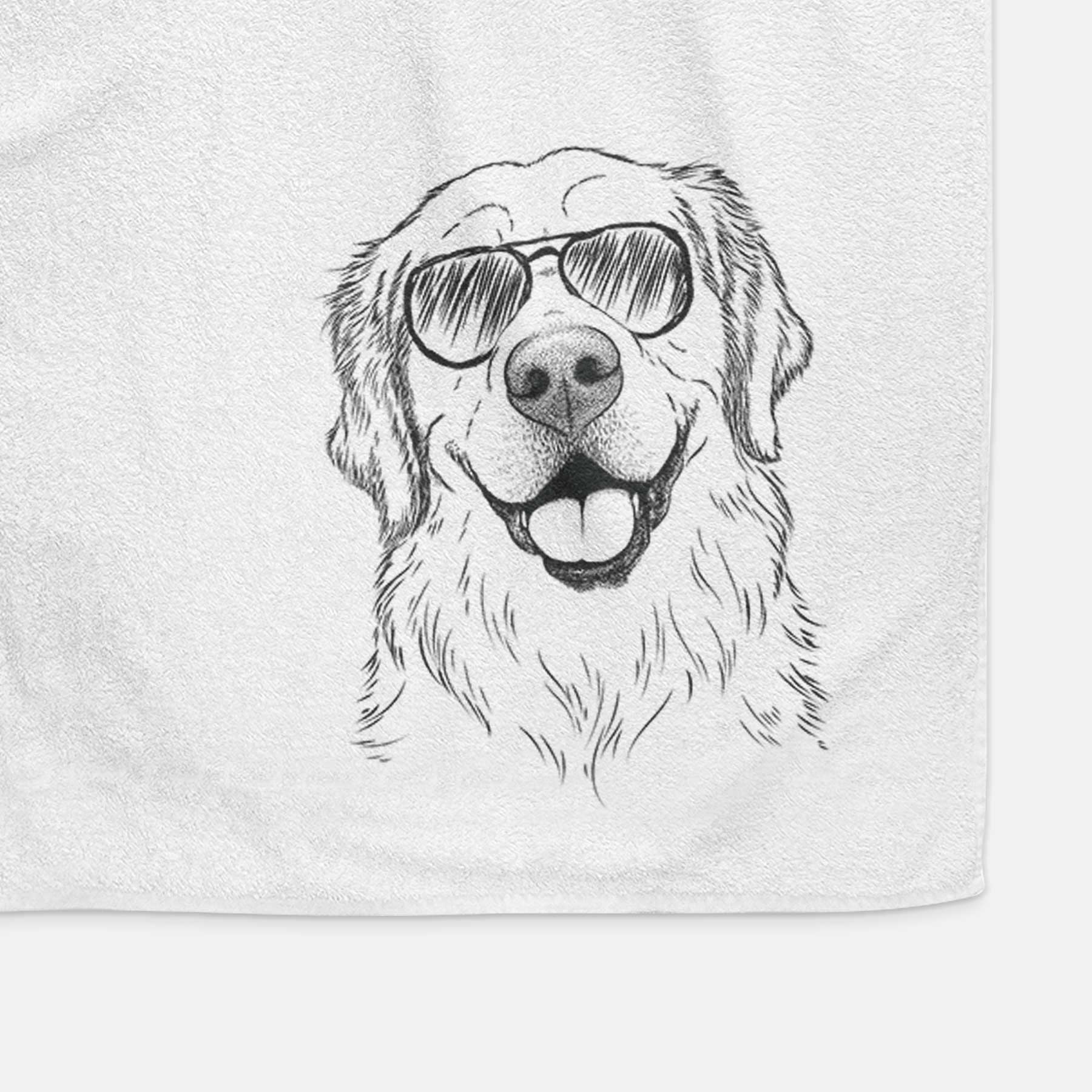 Griffin the Golden Retriever Decorative Hand Towel