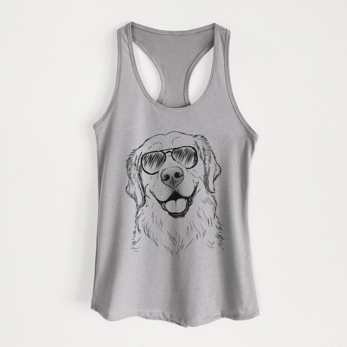Griffin the Golden Retriever - Women's Racerback Tanktop