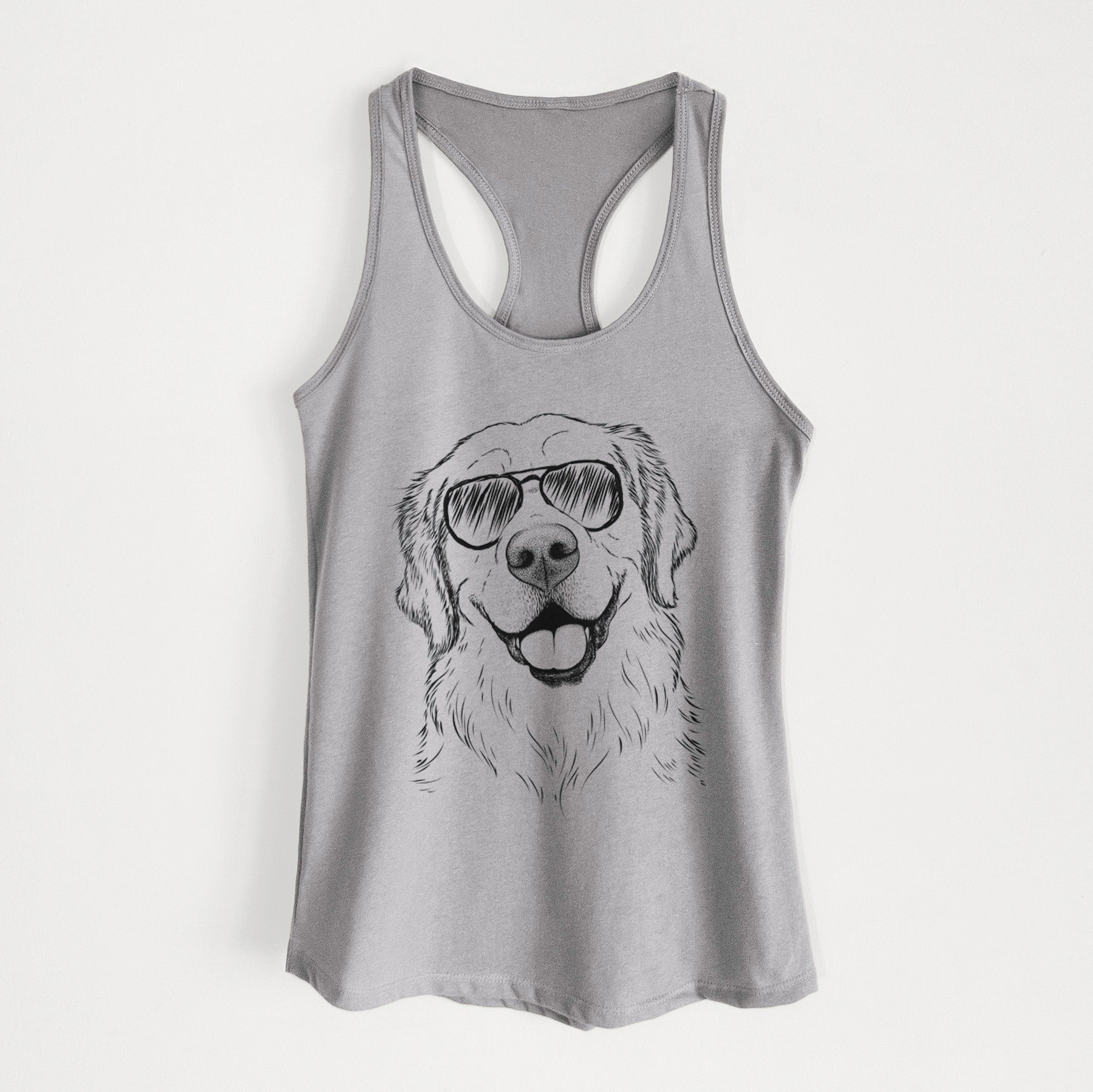 Griffin the Golden Retriever - Women's Racerback Tanktop