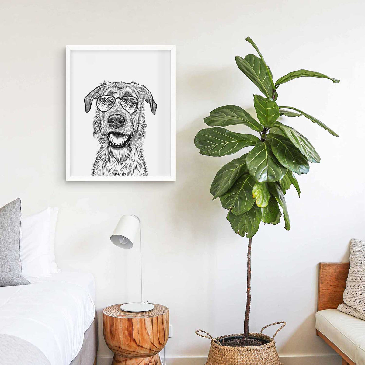 Griffin the Irish Wolfhound Art Print