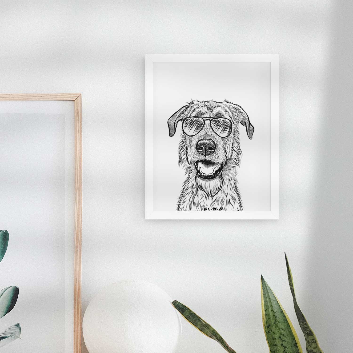 Griffin the Irish Wolfhound Art Print