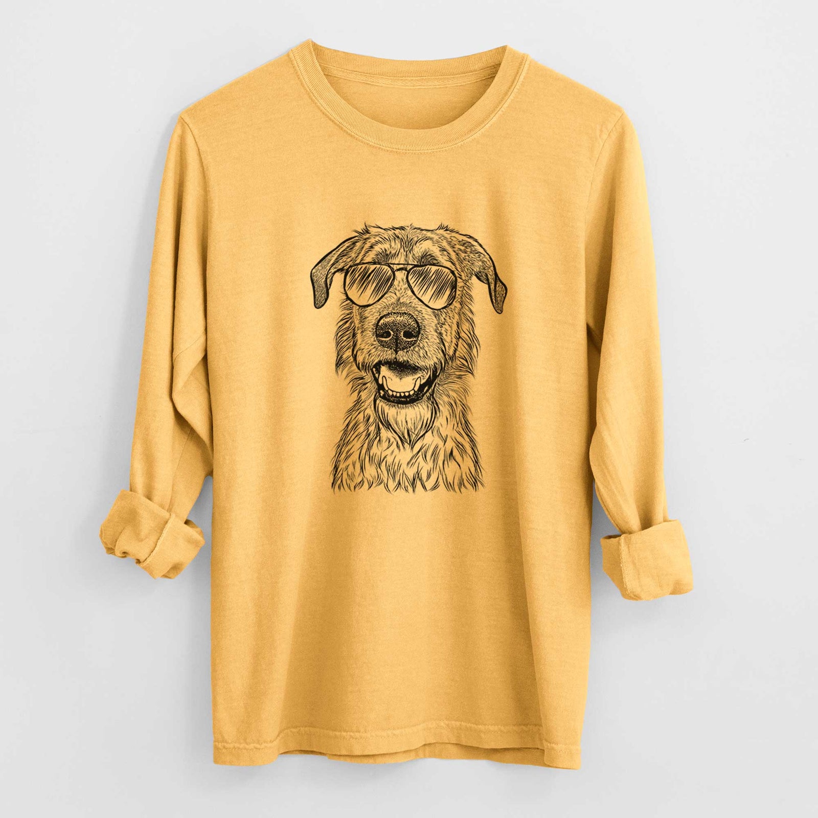 Aviators Griffin the Irish Wolfhound - Heavyweight 100% Cotton Long Sleeve