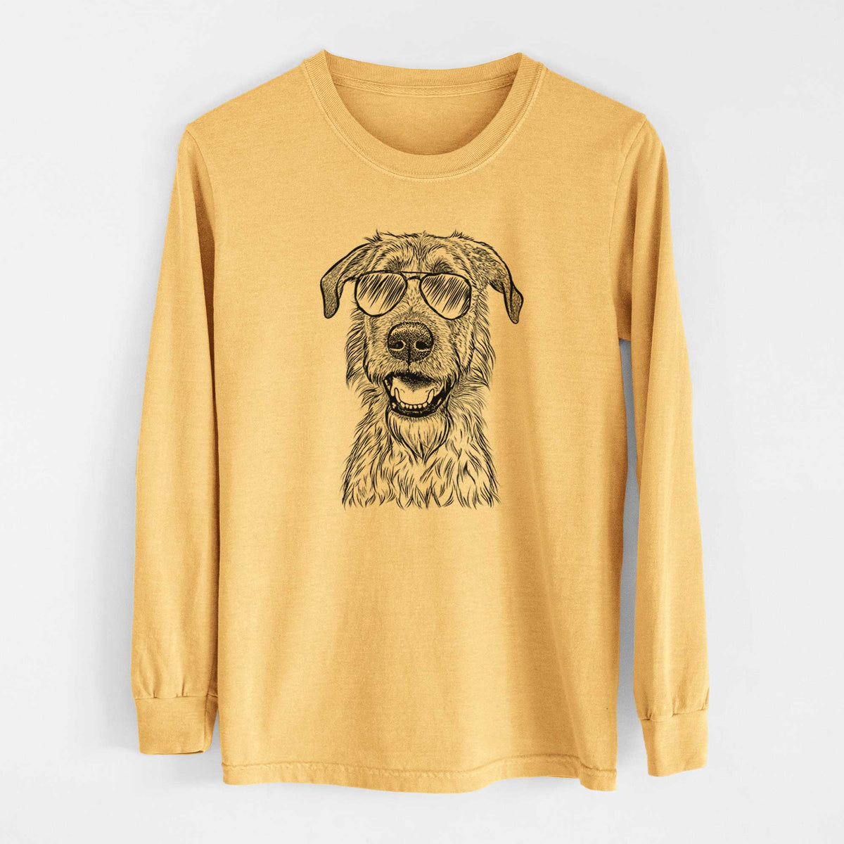 Aviators Griffin the Irish Wolfhound - Heavyweight 100% Cotton Long Sleeve
