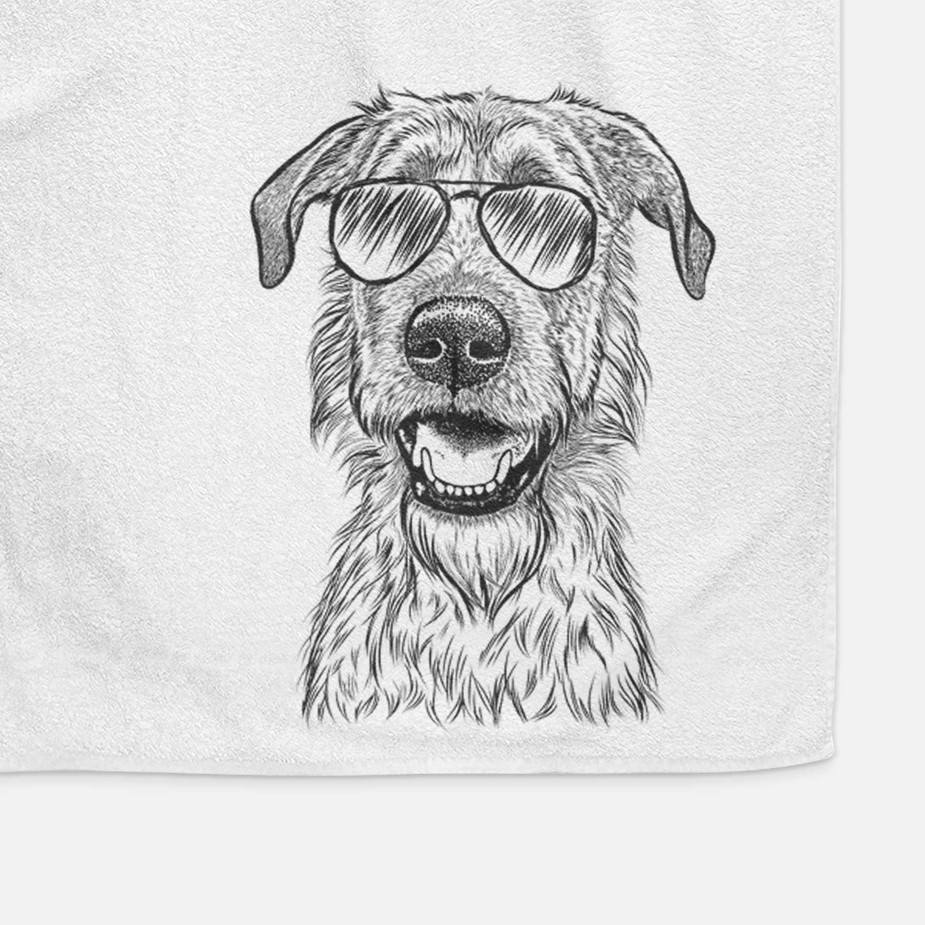 Griffin the Irish Wolfhound Decorative Hand Towel