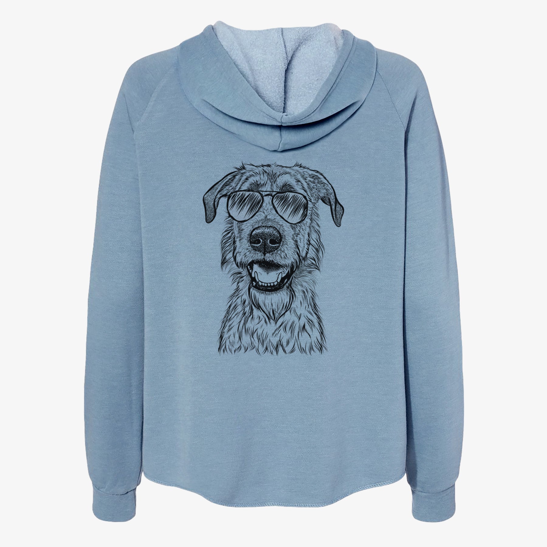 Griffin the Irish Wolfhound - Women's Cali Wave Zip-Up Sweatshirt