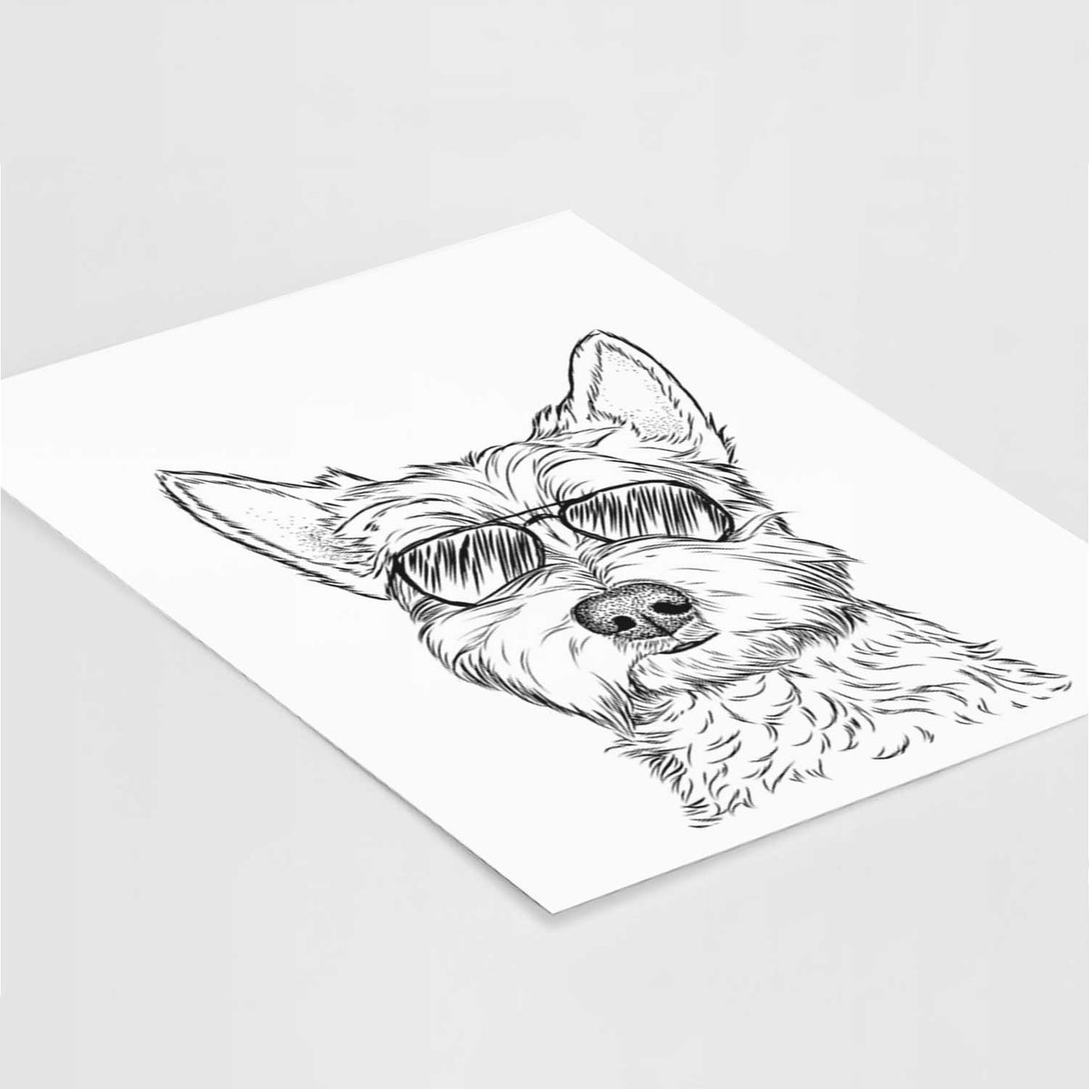 Grizel the West Highland Terrier Art Print