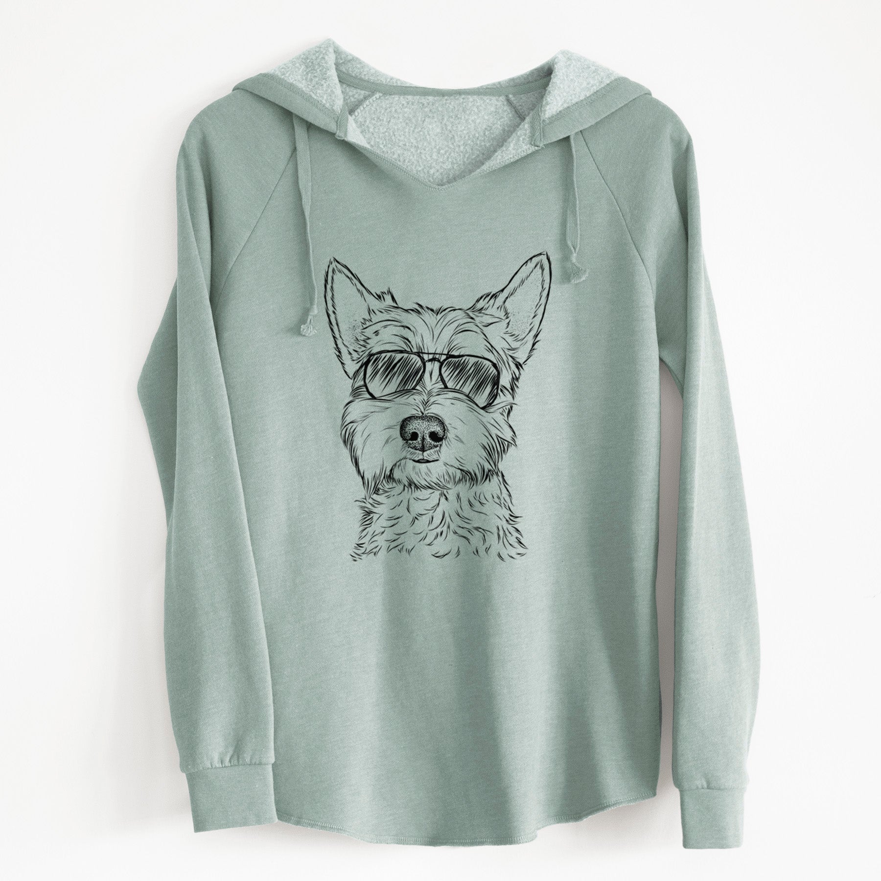 Aviator Grizel the West Highland Terrier - Cali Wave Hooded Sweatshirt