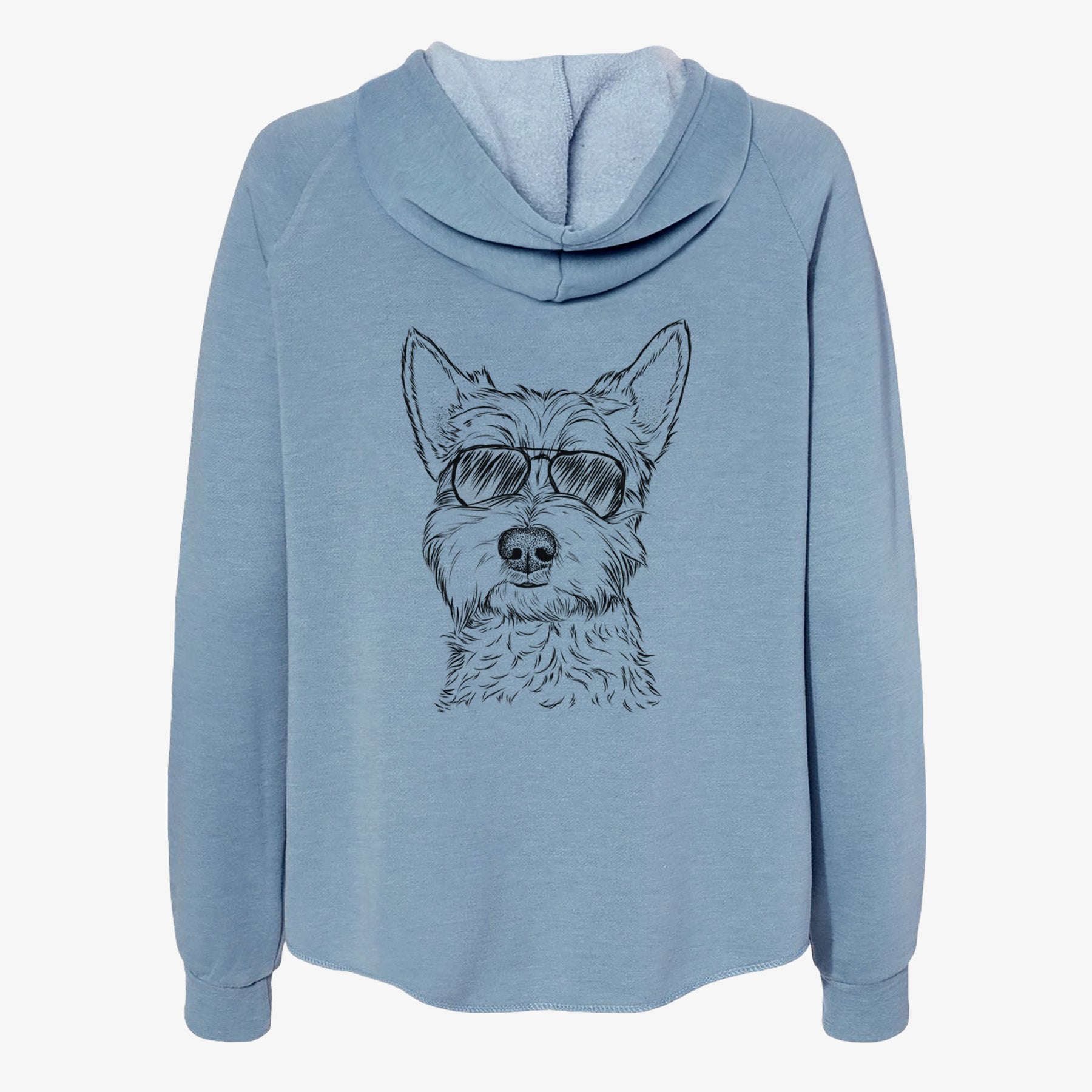 Grizel the West Highland Terrier - Women's Cali Wave Zip-Up Sweatshirt