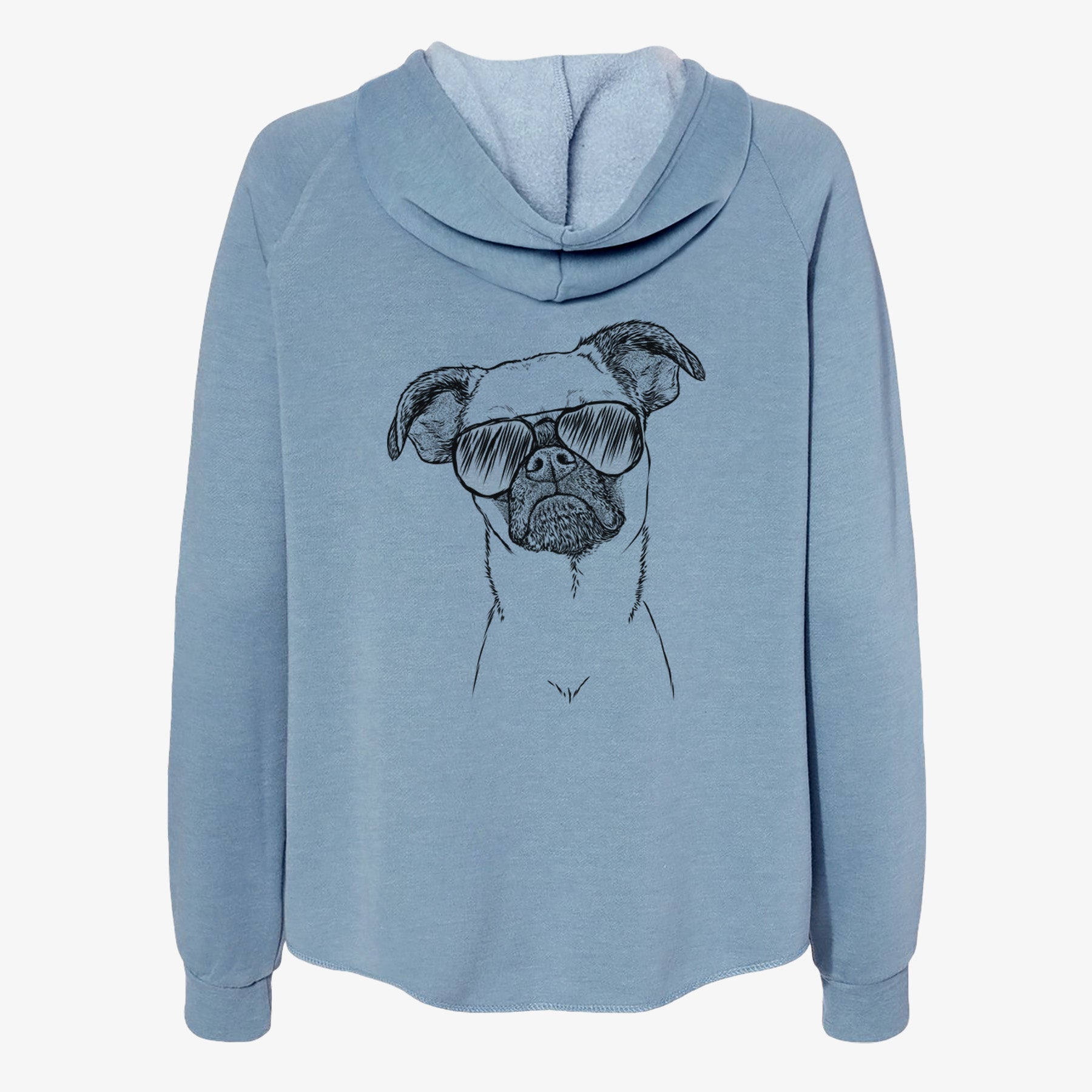 Groot the Brussels Griffon - Women's Cali Wave Zip-Up Sweatshirt