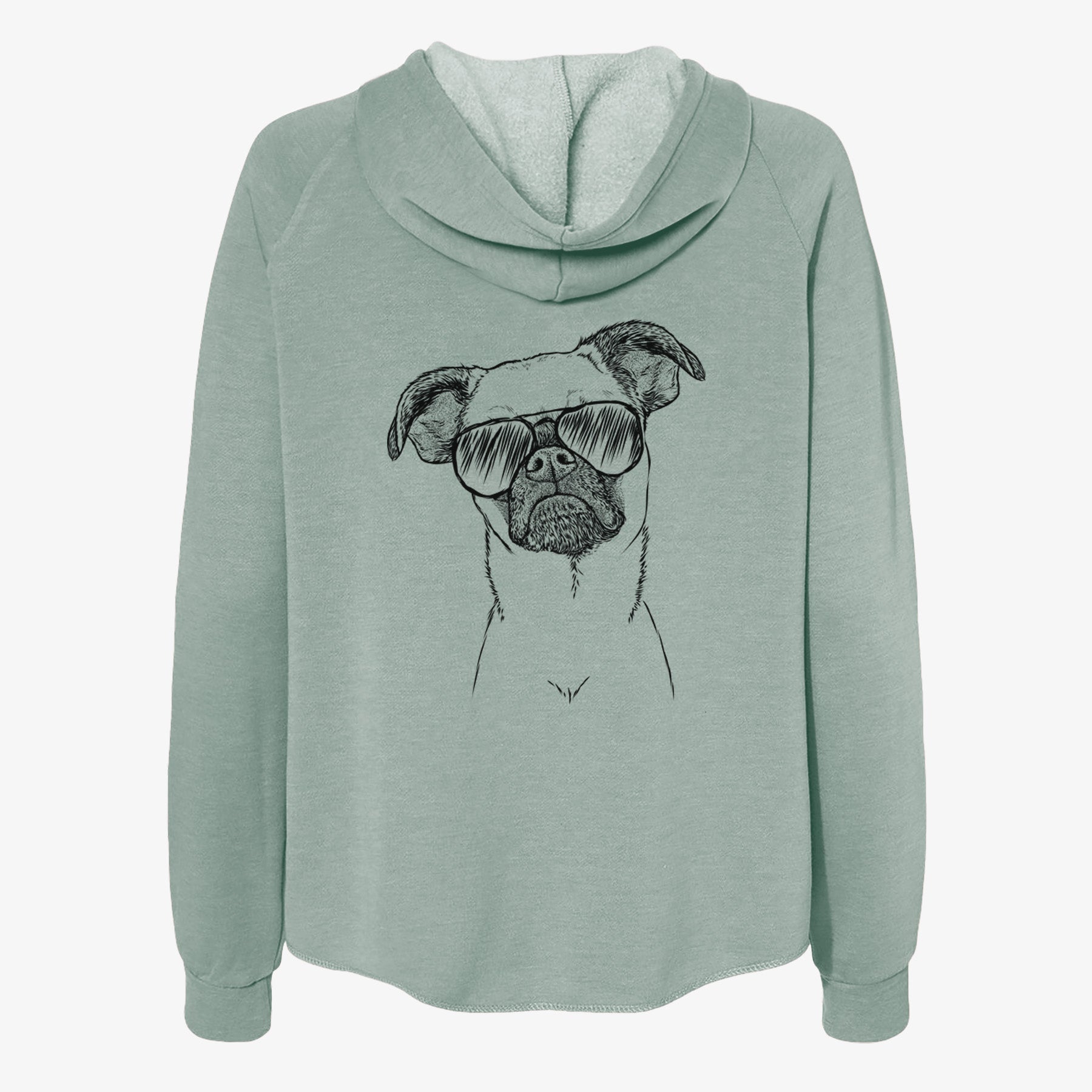 Groot the Brussels Griffon - Women's Cali Wave Zip-Up Sweatshirt