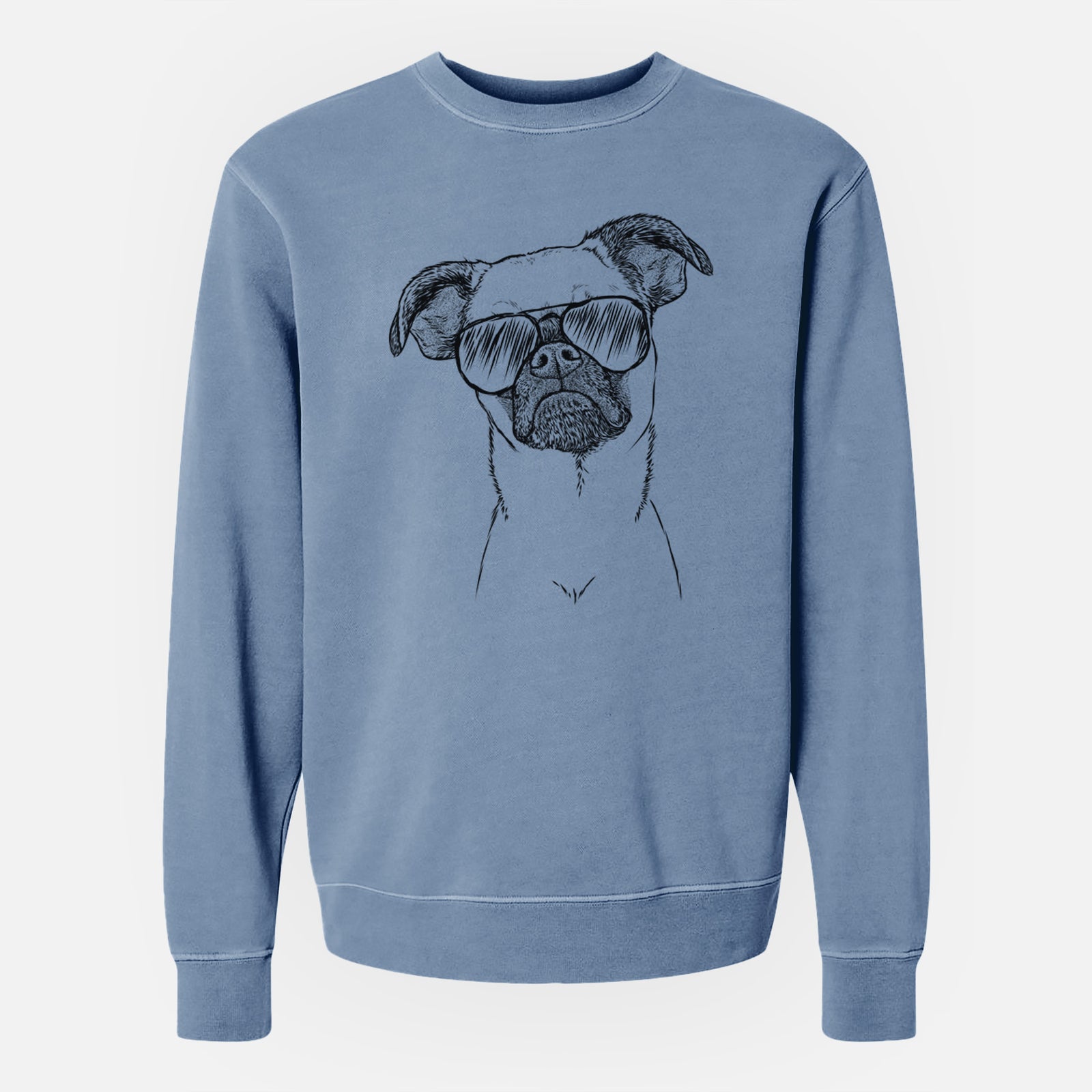 Aviator Groot the Brussels Griffon - Unisex Pigment Dyed Crew Sweatshirt