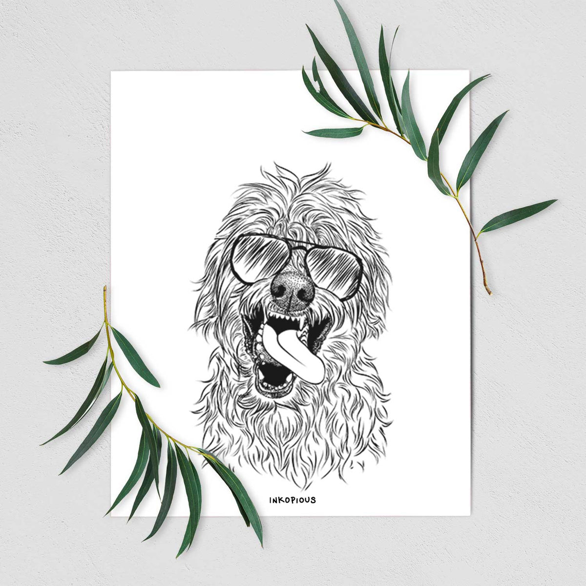 Groot the Irish Wolfhound Art Print