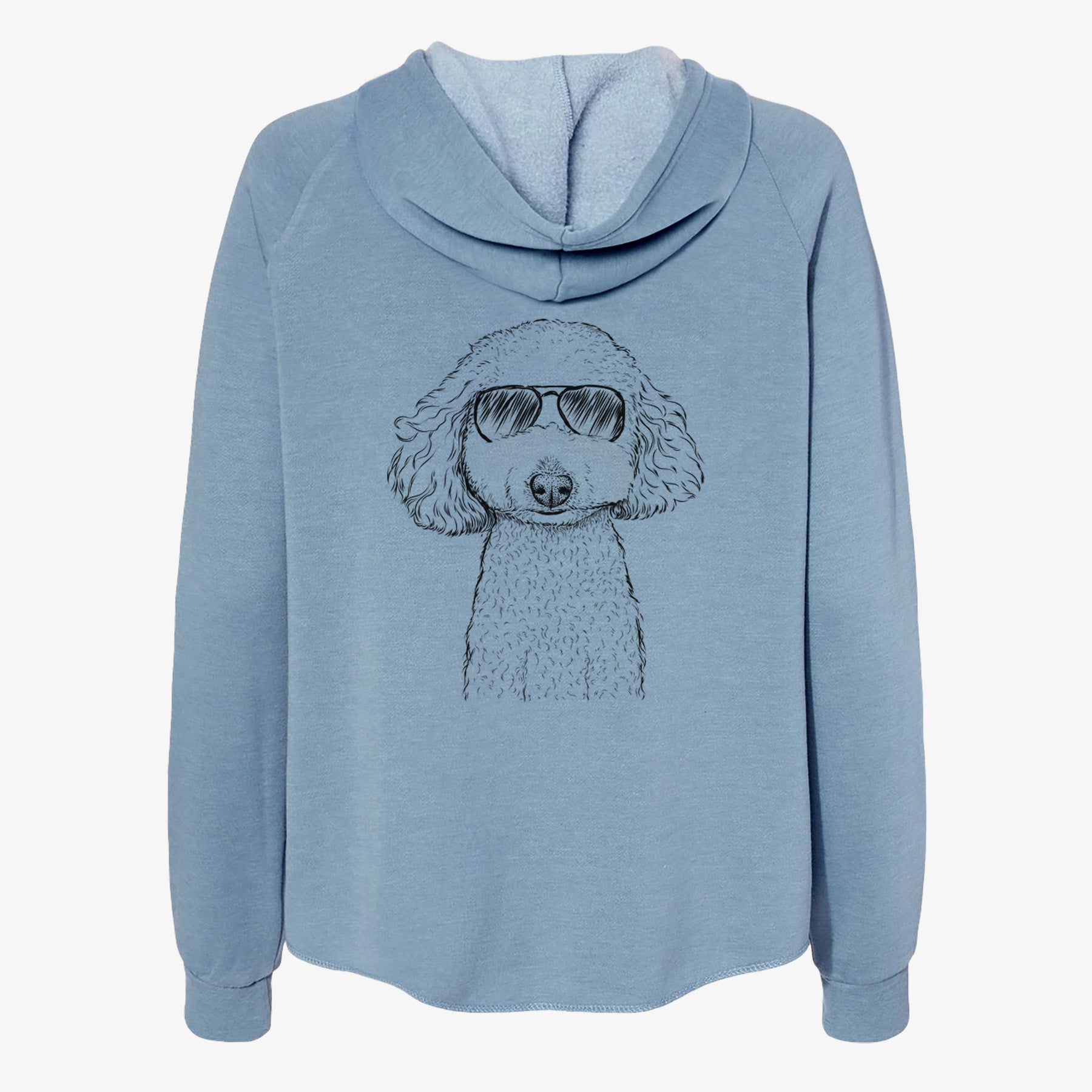 Guinness the Toy Poodle Mix - Women's Cali Wave Zip-Up Sweatshirt