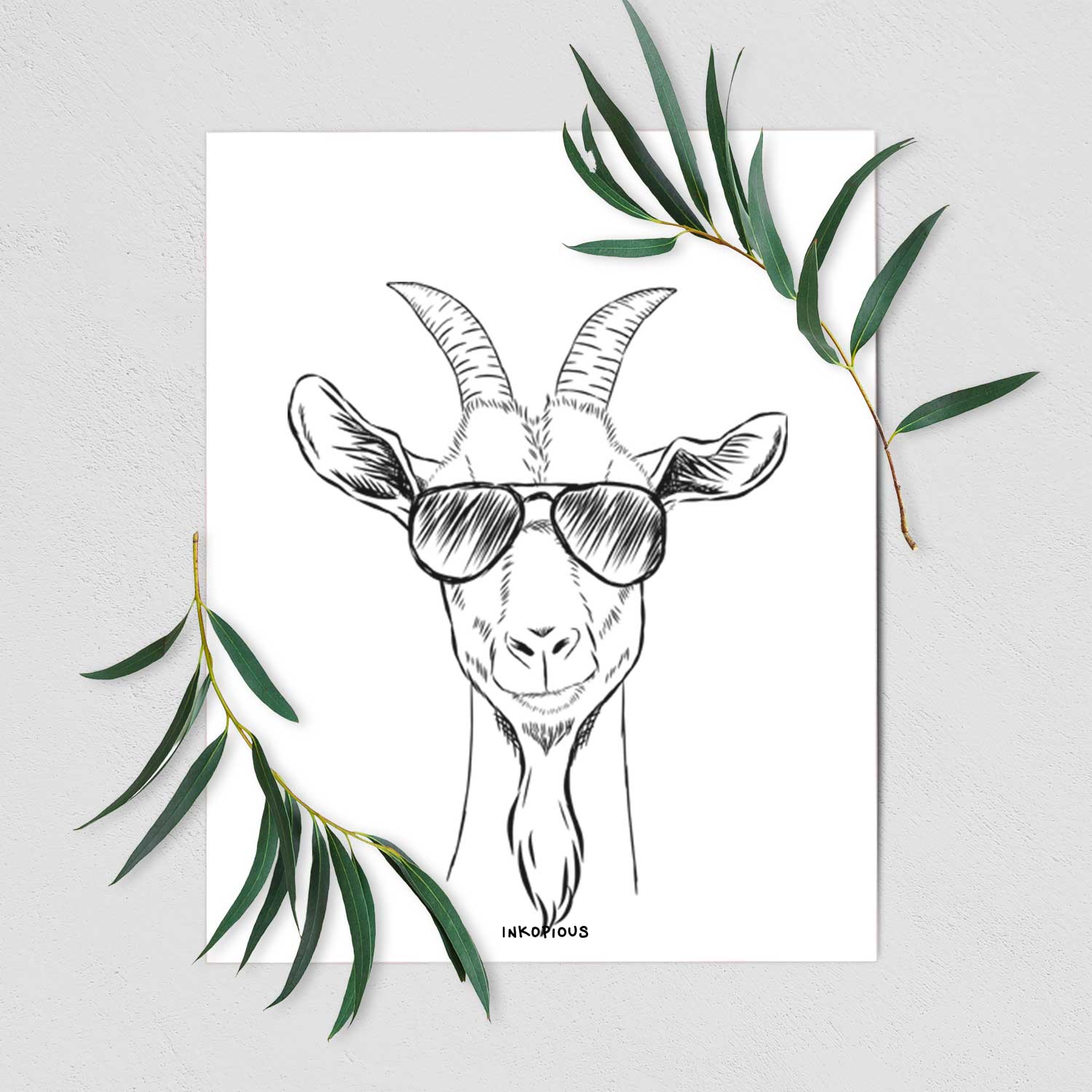 Gunnar the Goat Art Print