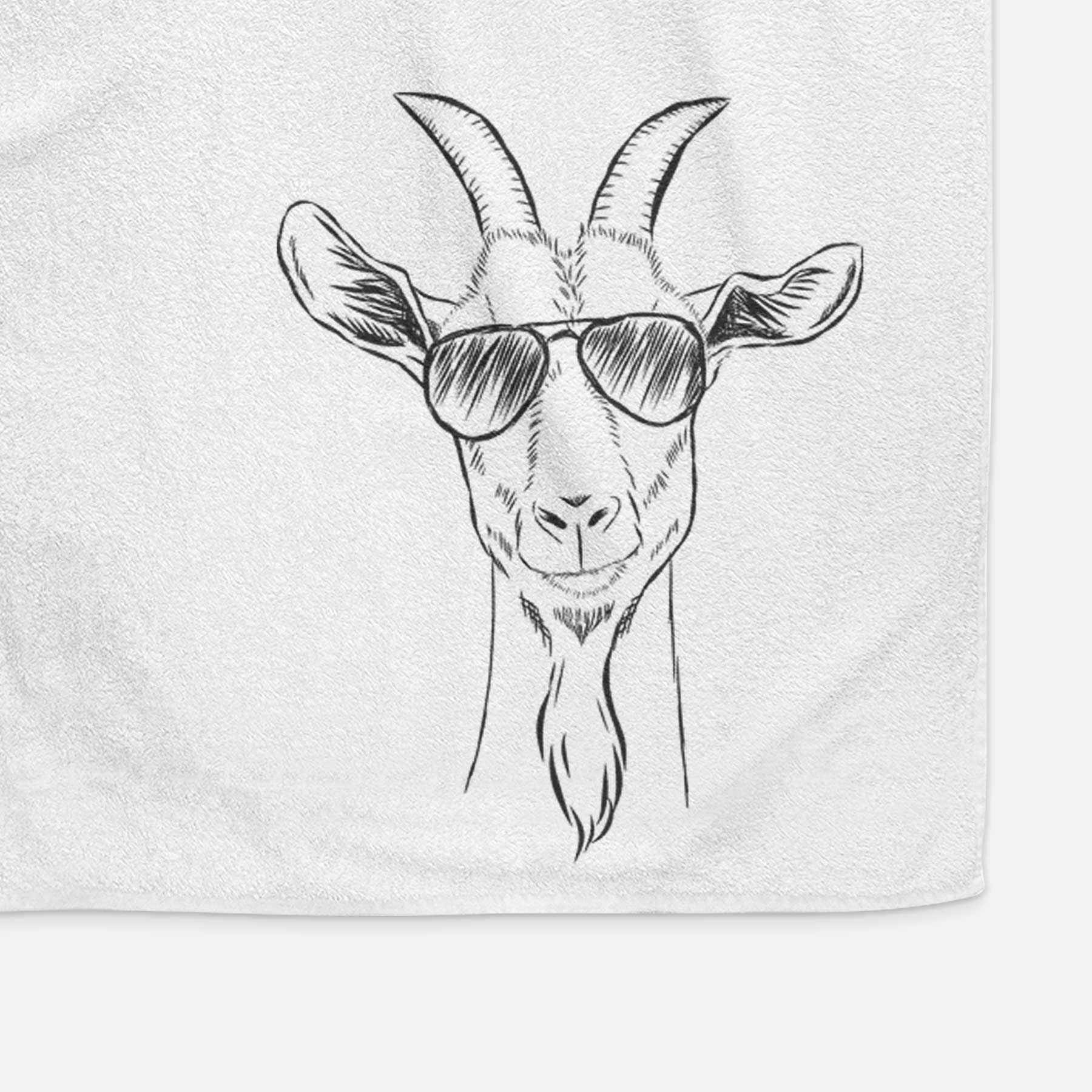 Gunnar the Goat Decorative Hand Towel