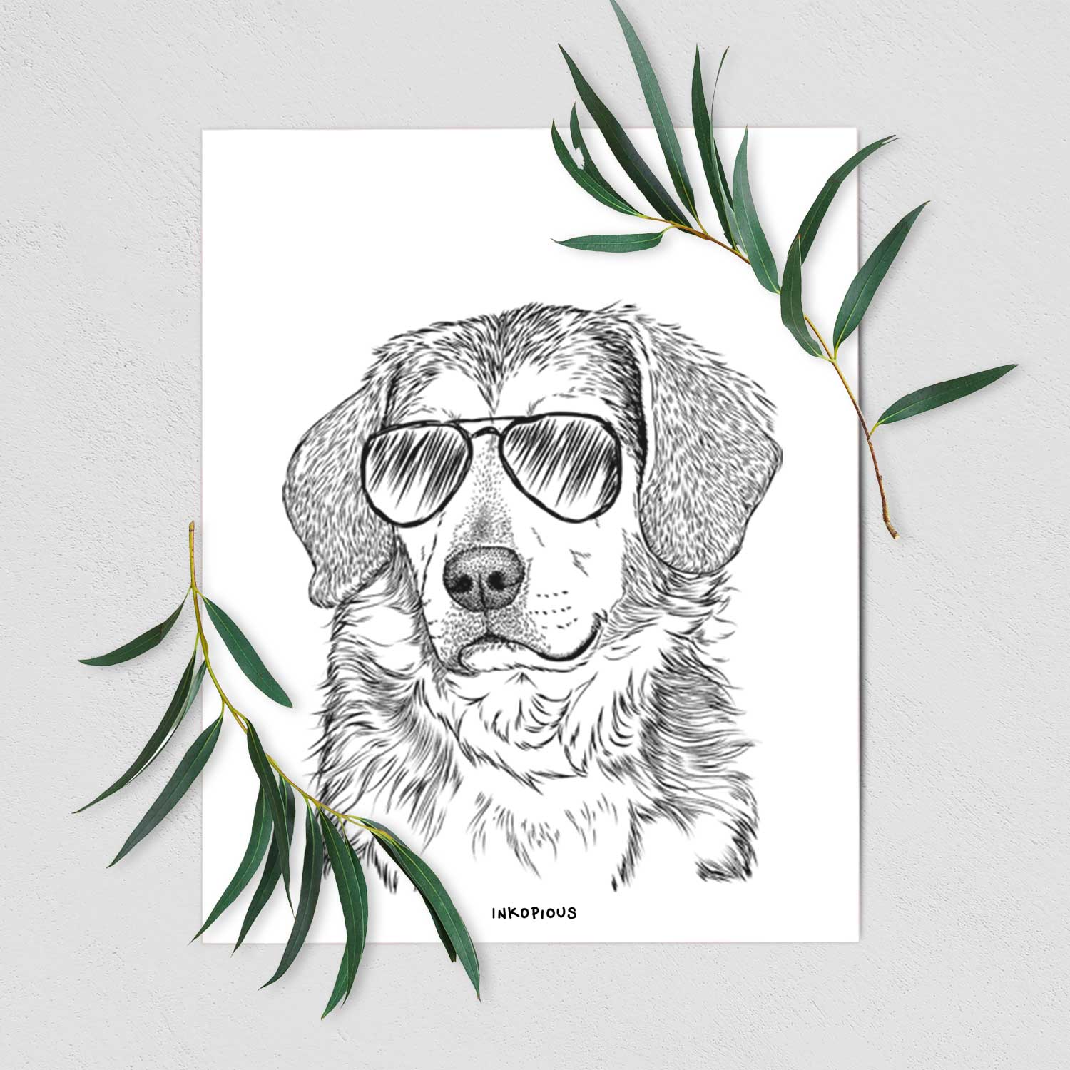 Gunner the Beagle Mix Art Print