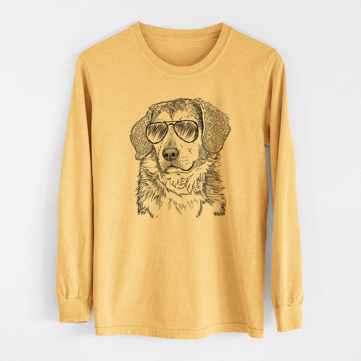 Aviators Gunner the Beagle Mix - Heavyweight 100% Cotton Long Sleeve