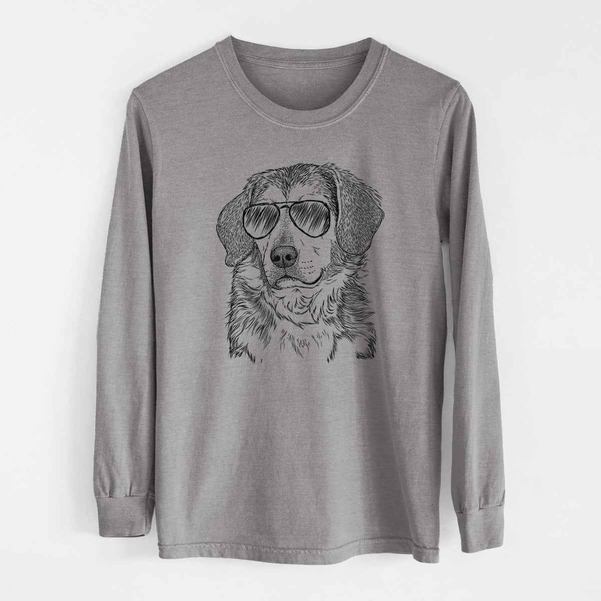 Aviators Gunner the Beagle Mix - Heavyweight 100% Cotton Long Sleeve