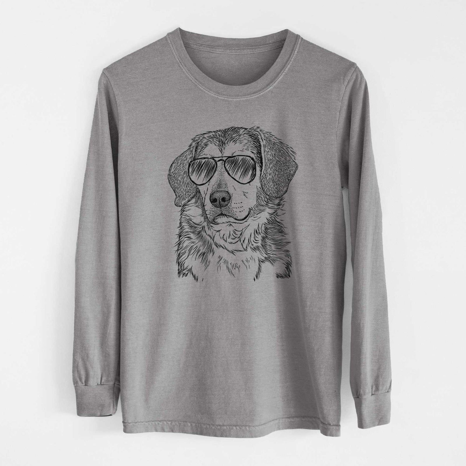 Aviators Gunner the Beagle Mix - Heavyweight 100% Cotton Long Sleeve