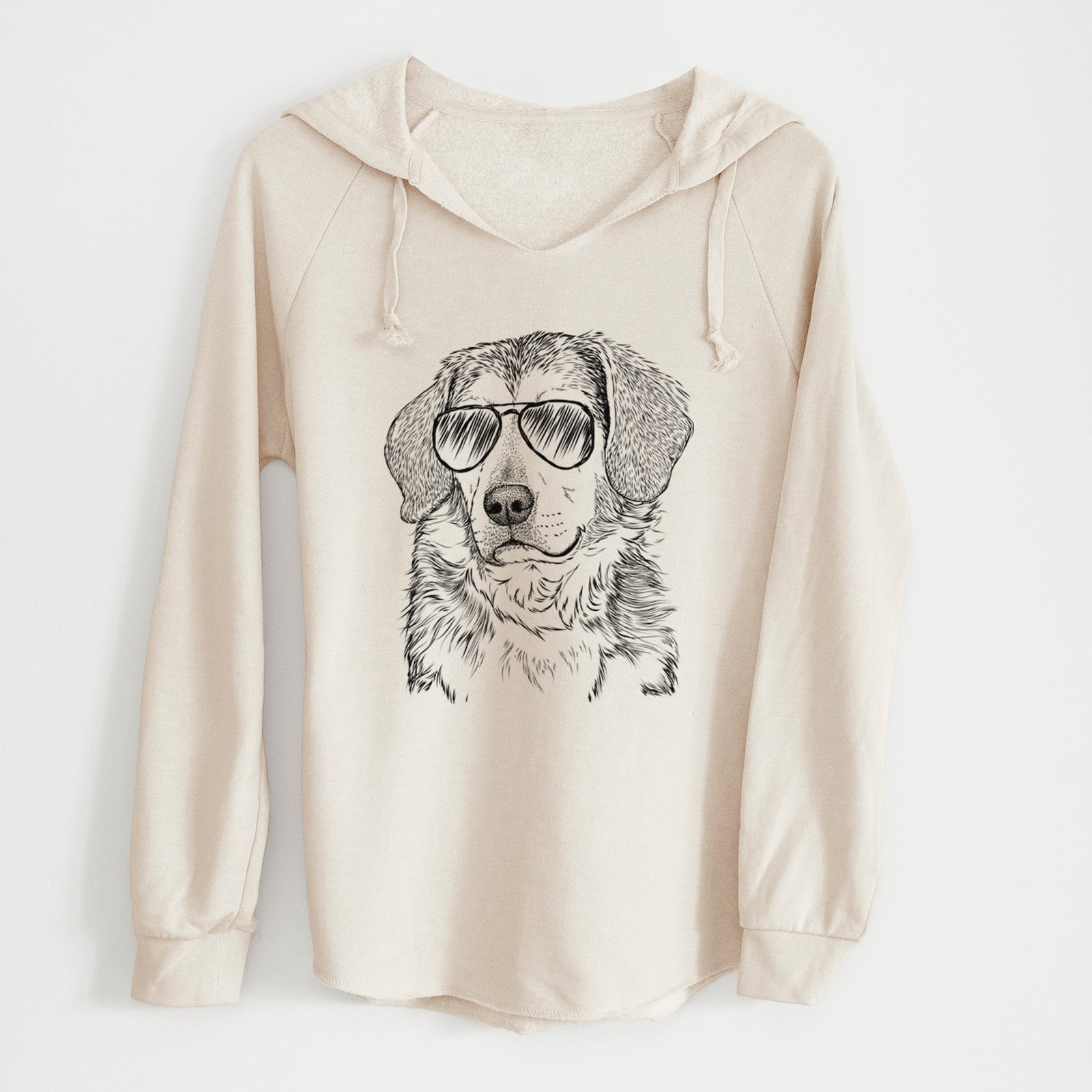 Aviator Gunner the Beagle Mix - Cali Wave Hooded Sweatshirt