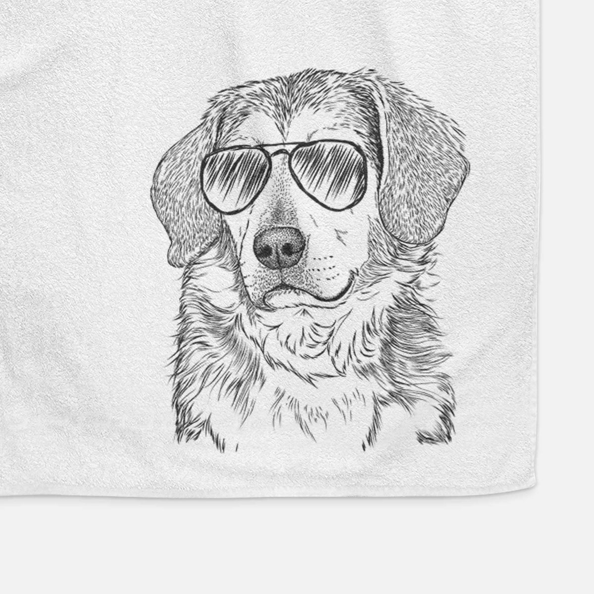 Gunner the Beagle Mix Decorative Hand Towel
