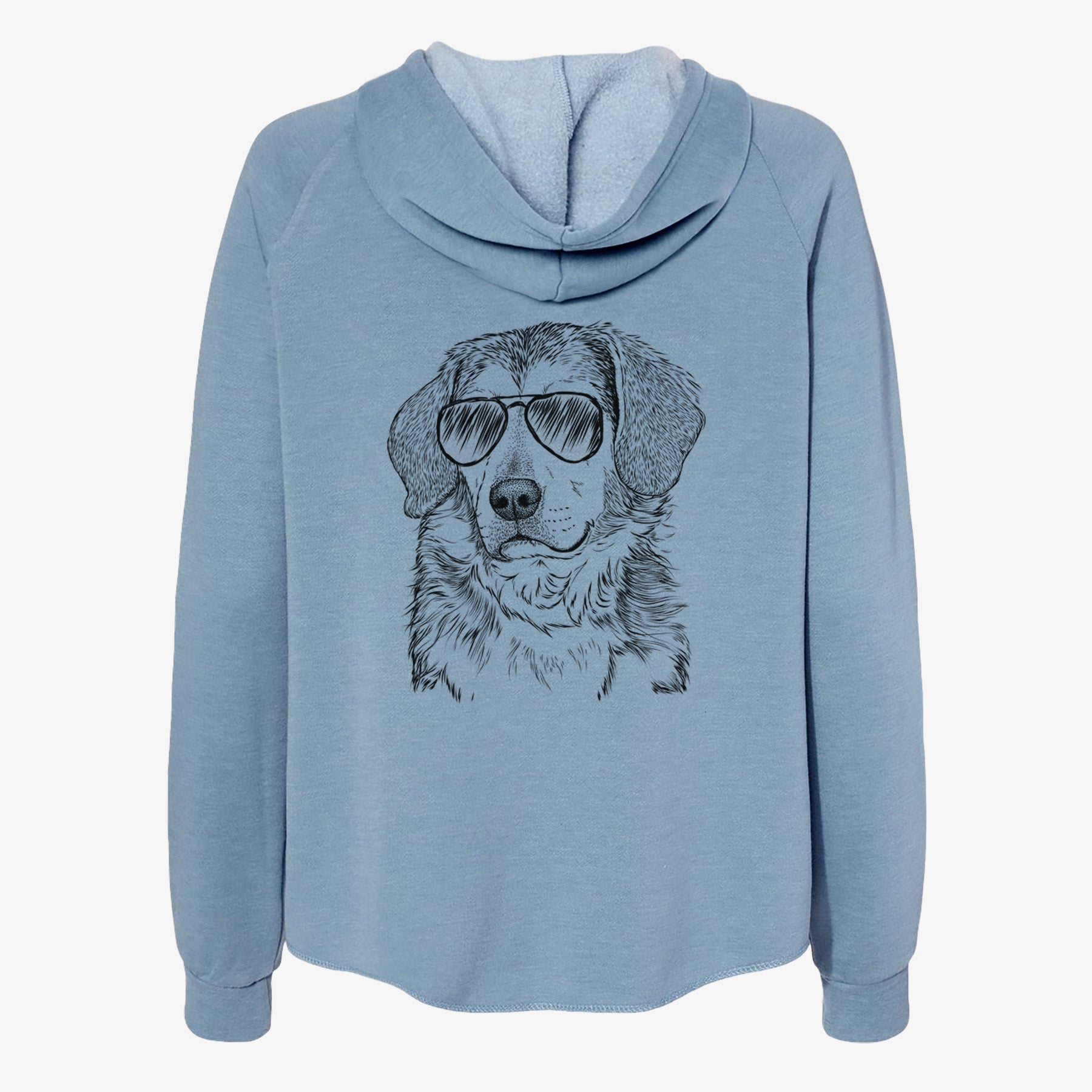 Gunner the Beagle Mix - Women's Cali Wave Zip-Up Sweatshirt