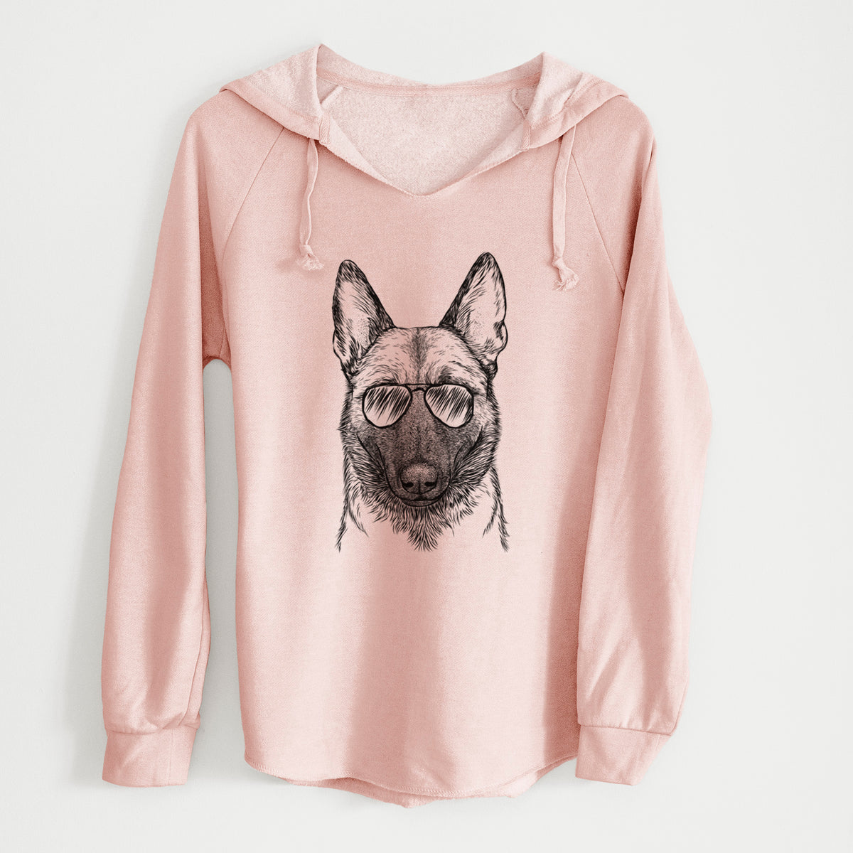 Aviator Gunther the Belgian Malinois - Cali Wave Hooded Sweatshirt