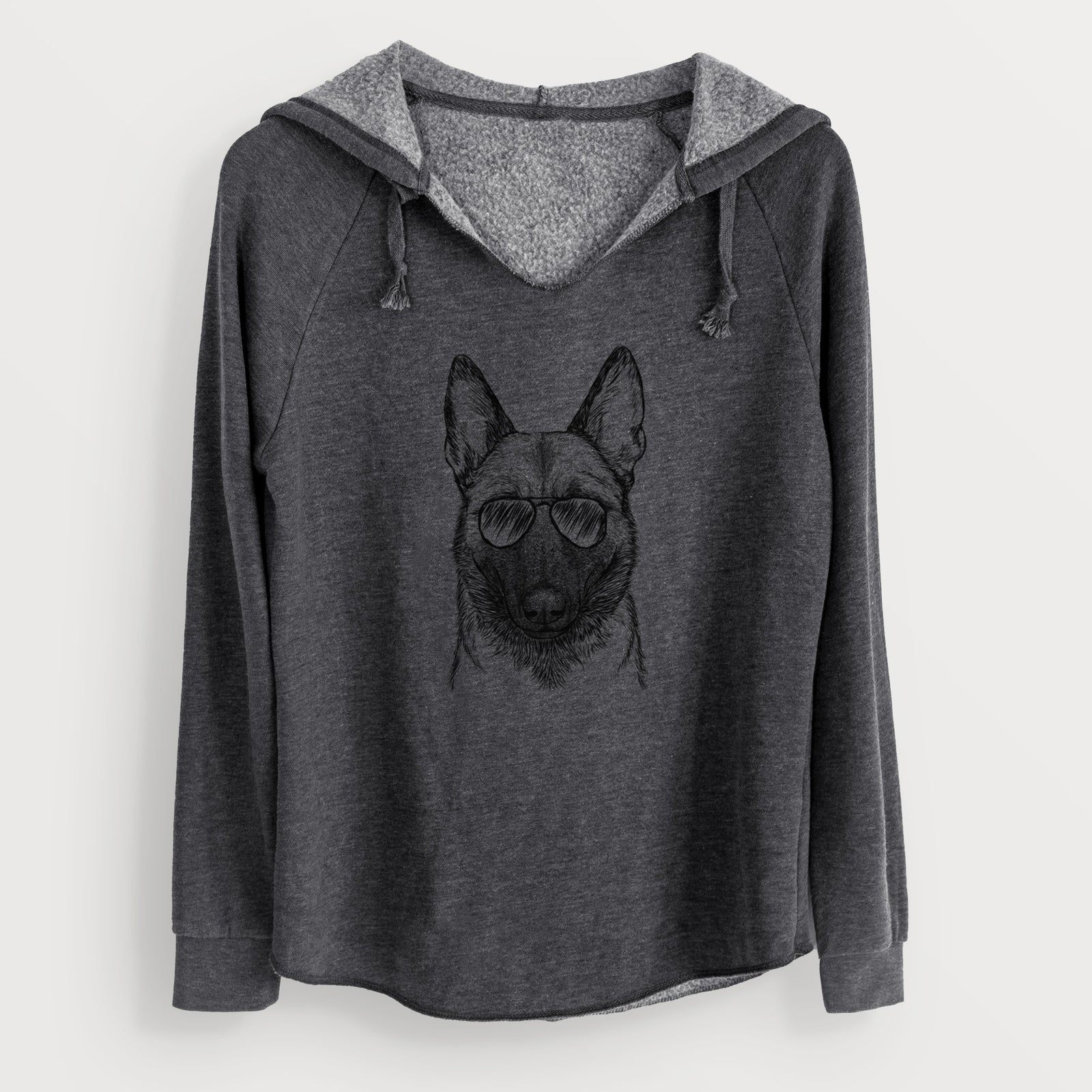 Aviator Gunther the Belgian Malinois - Cali Wave Hooded Sweatshirt