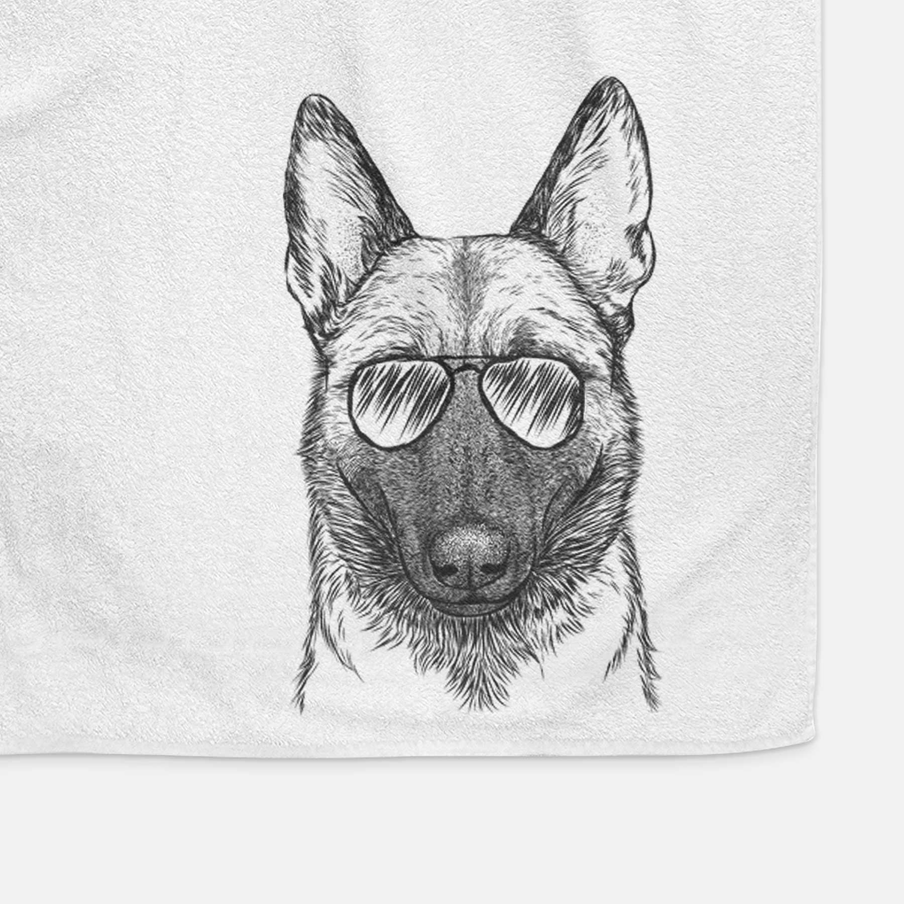 Gunther the Belgian Malinois Decorative Hand Towel